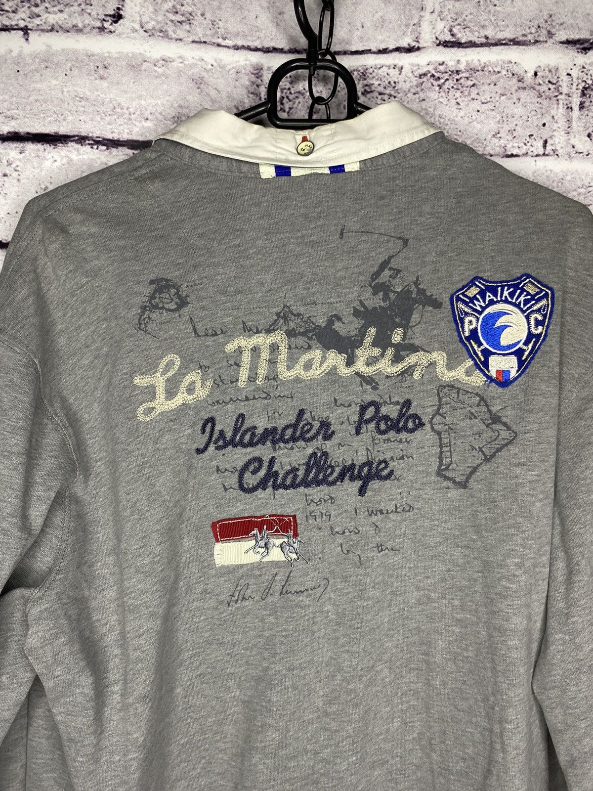 La Martina MENS Vintage La Martina Luxury Rugby Long Sleeve T-Shirt Size US XL / EU 56 / 4 - 14 Thumbnail