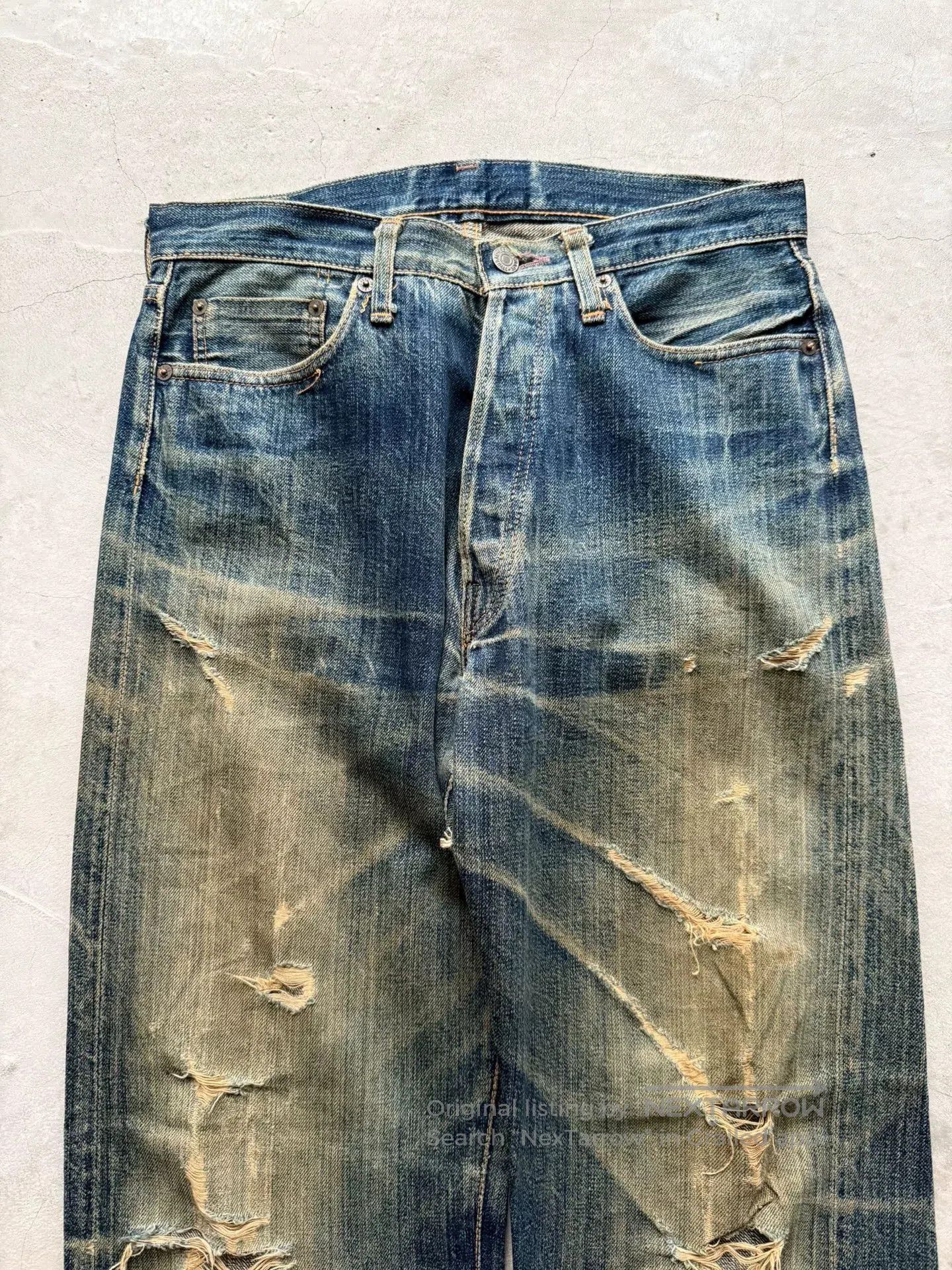 Vintage Vintage 90s RetroCraft Distressed Straight Jeans. Size US 30 / EU 46 - 4 Thumbnail