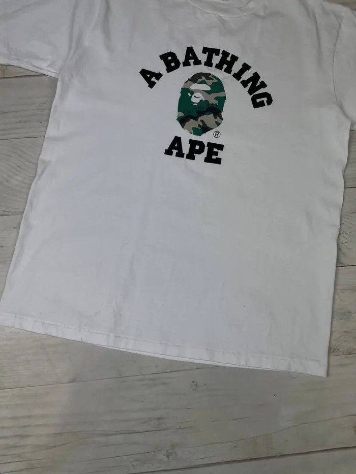 Bape Bape Woodland Camo College Tee Size US XL / EU 56 / 4 - 4 Thumbnail
