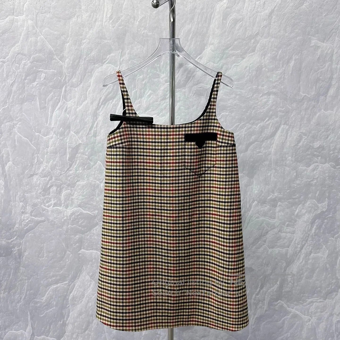 Prada prada houndstooth slip dress with triangle logo. Size M / US 6-8 / IT 42-44 - 1 Thumbnail