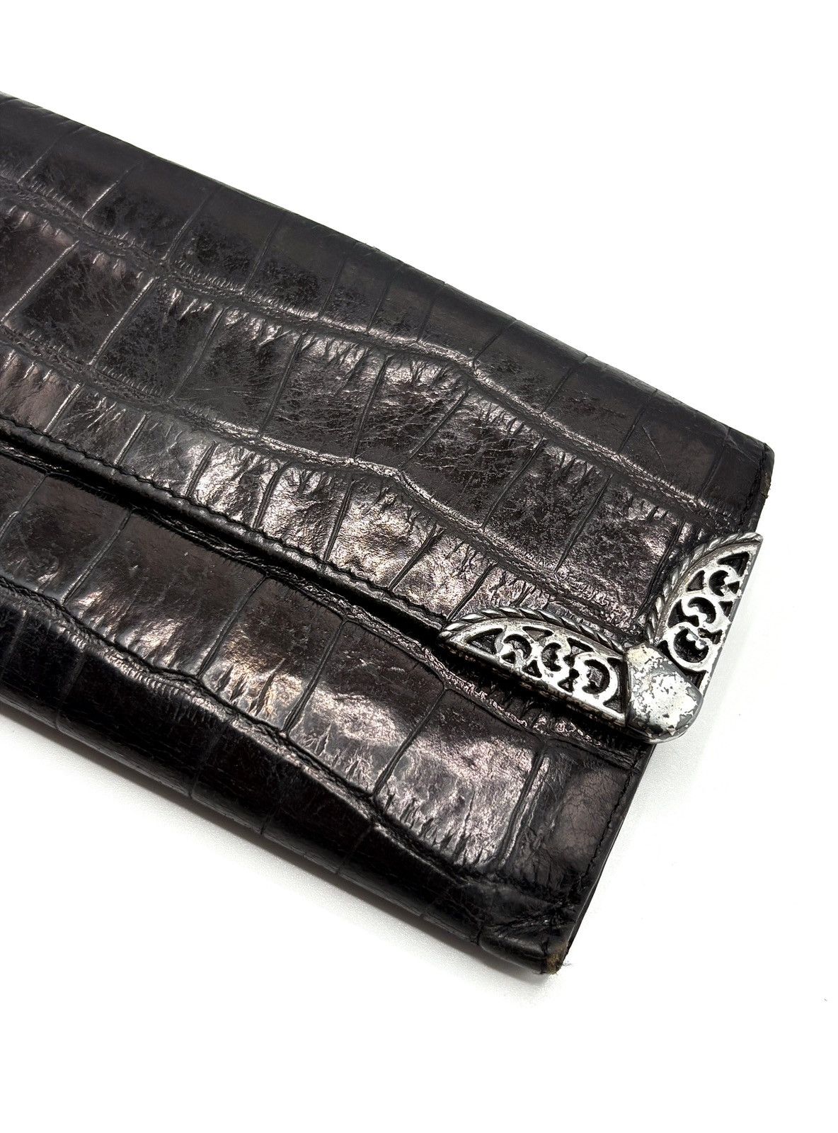 Brighton Brighton Croc-Embossed Leather Wallet Size ONE SIZE - 9 Thumbnail