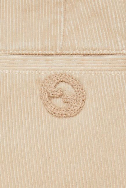 Gucci o1mt1gz0225 KIDS Velvet Corduroy Pant in Beige Size US 26 / EU 42 - 2 Thumbnail