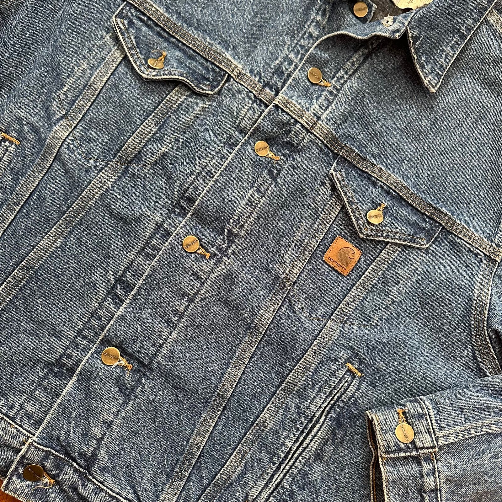 Carhartt Vintage 1997 Carhartt JB0998 Denim Jacket Blanket Lined XL Size US XL / EU 56 / 4 - 12 Thumbnail