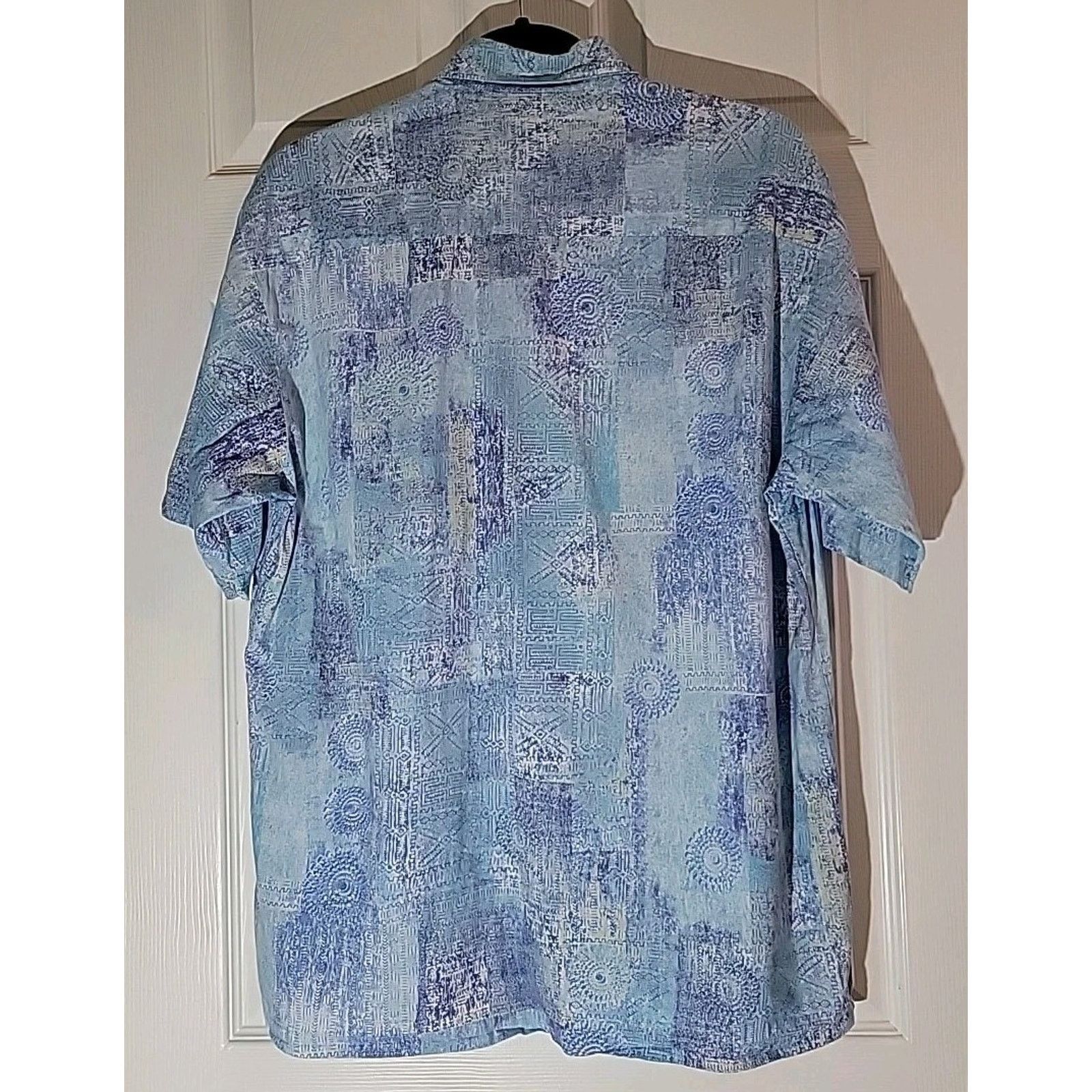 Tori Richard Tori Richard Medium Blue Aloha Hawaiian Pearl Buttons Cotton Size US M / EU 48-50 / 2 - 8 Thumbnail