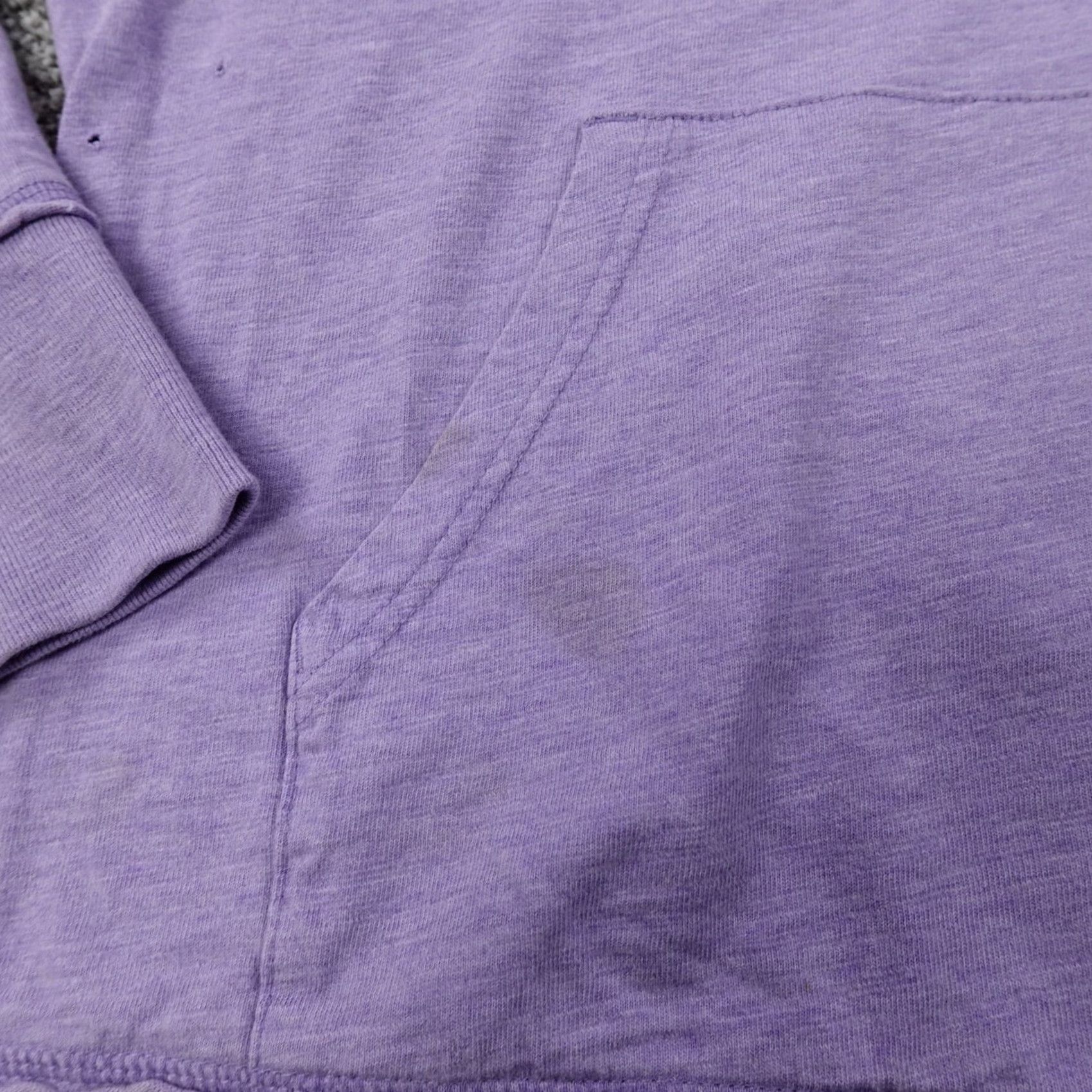 Vintage Cabelas Hoodie Womens M Purple Gray Pullover Sweatshirt Hooded Pockets Thermal Dolman Sleeve Knit Sweater Size M / US 6-8 / IT 42-44 - 3 Thumbnail