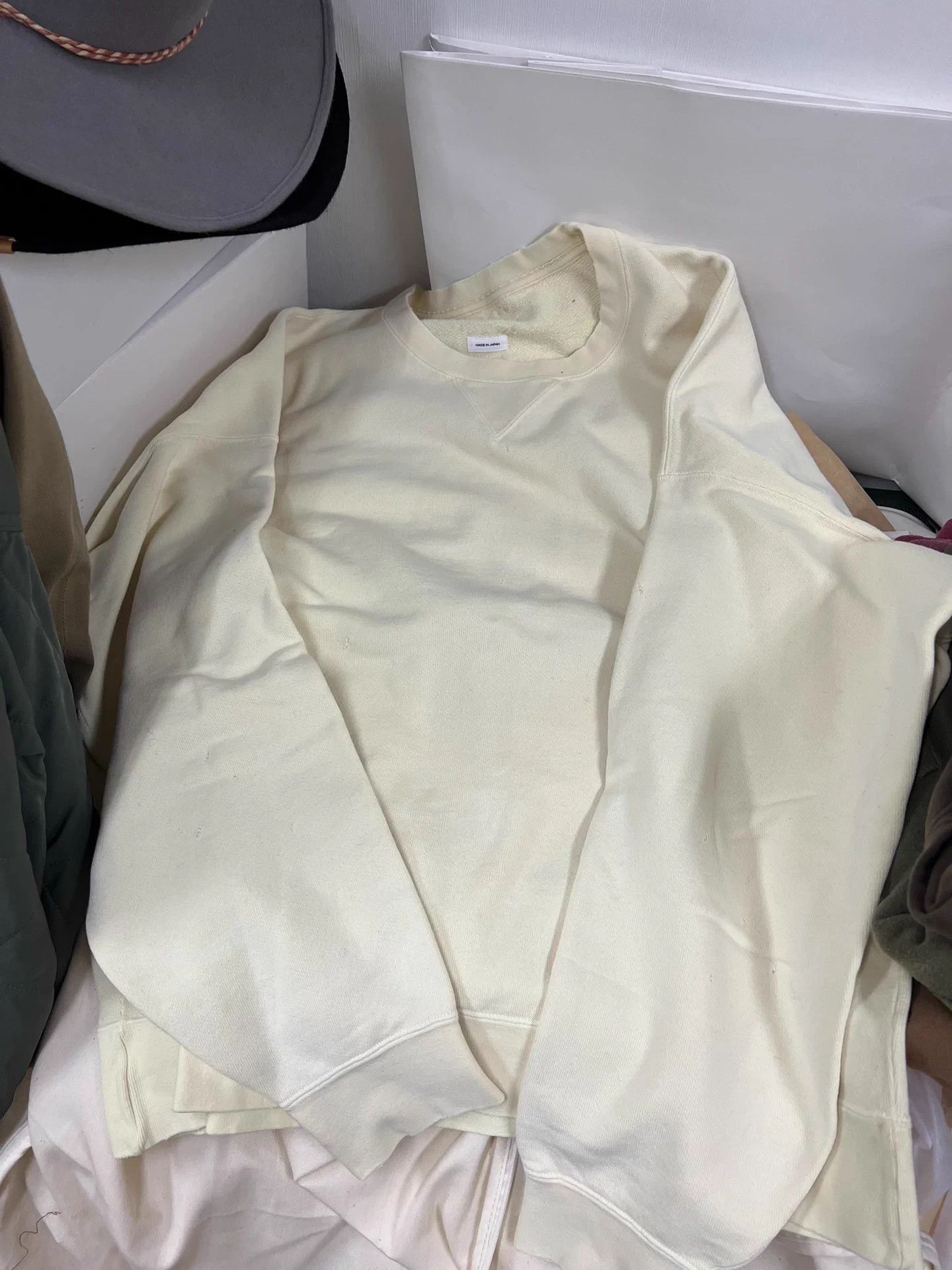 Visvim VISVIM AMPLUS SB SWEAT CRASH LT.YELLOW 4 Size US XL / EU 56 / 4 - 1 Thumbnail