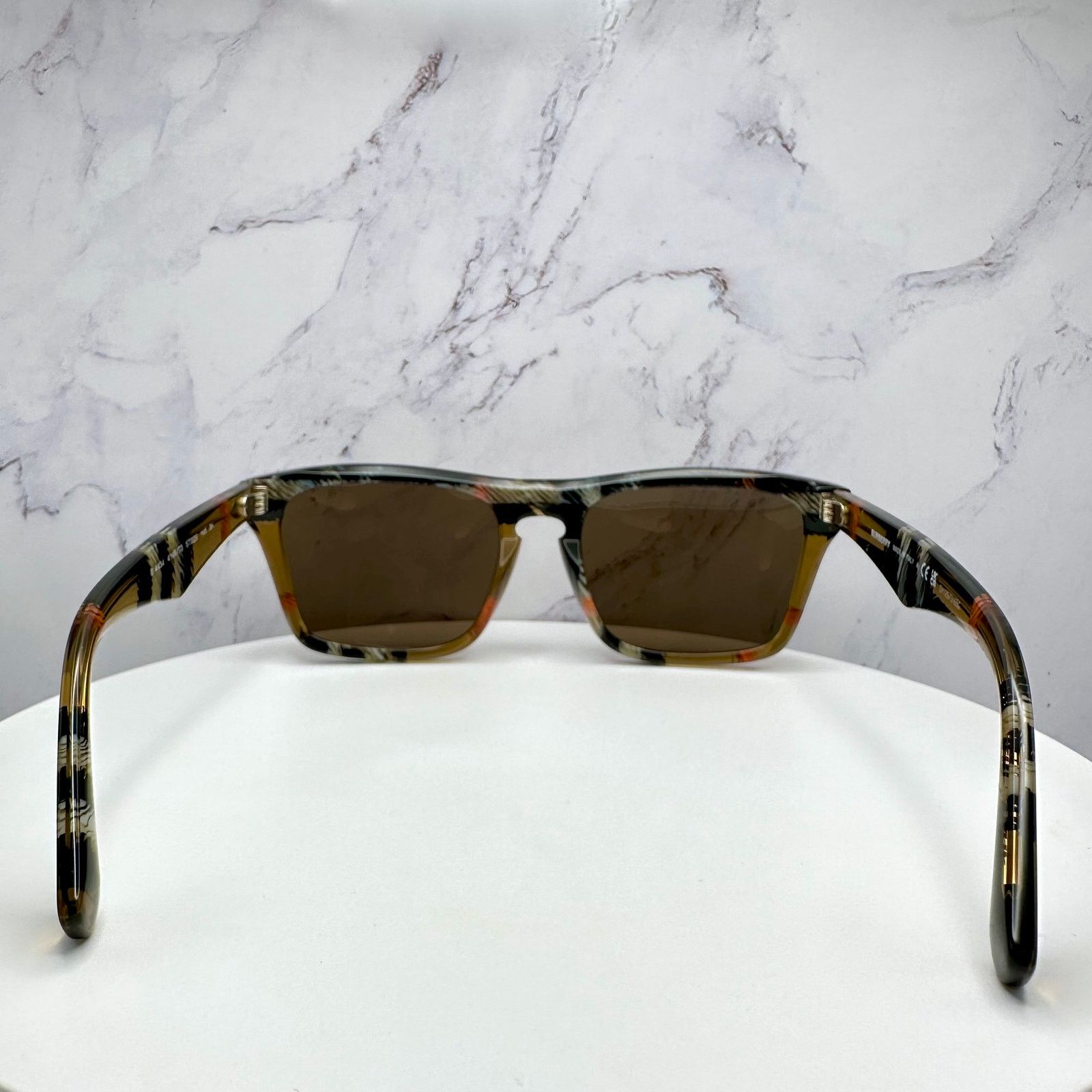 Burberry New Burberry Sunglasses Brown Black Square Classic Check Size ONE SIZE - 11 Thumbnail
