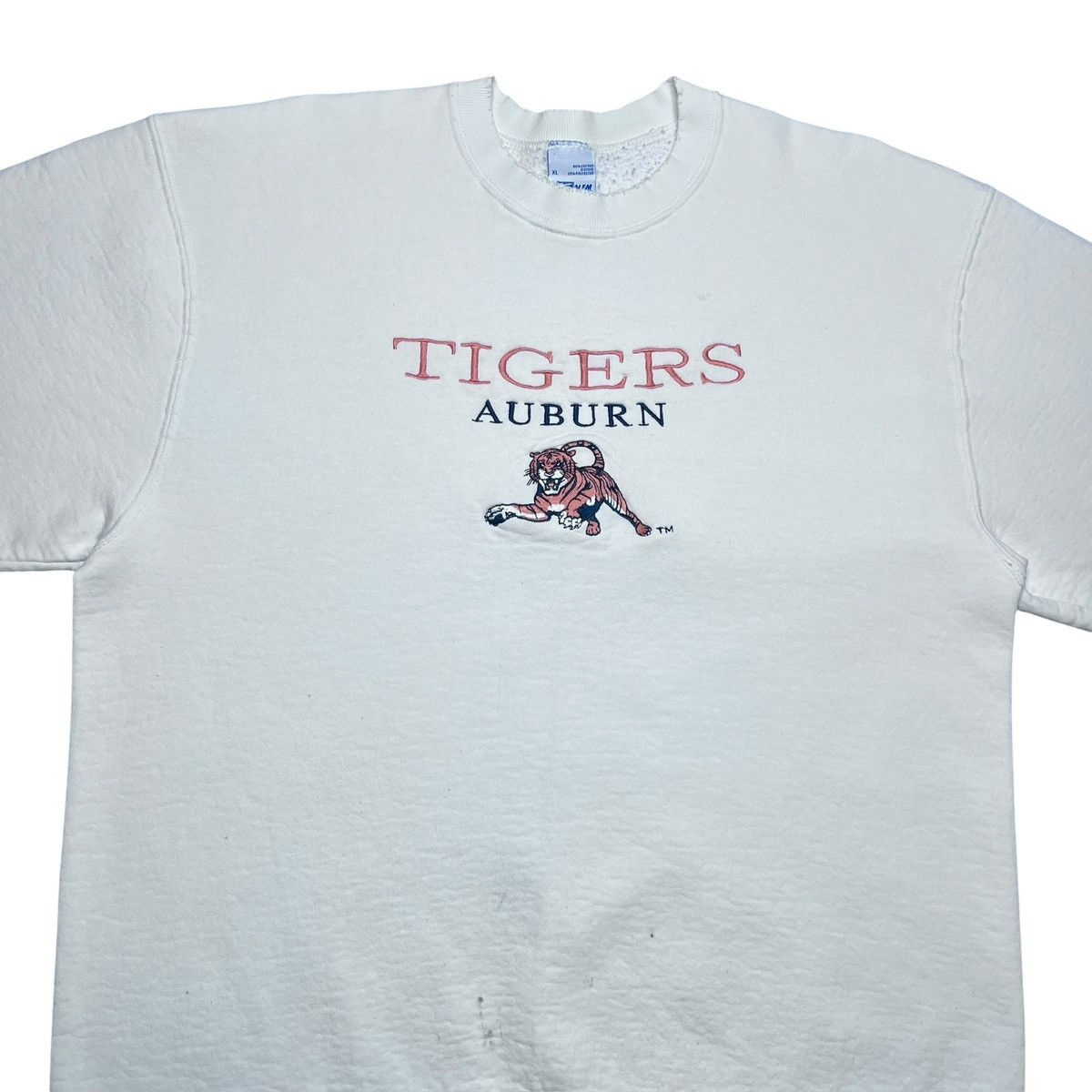 Salem Sportswear Vintage 1990s NCAA Auburn Tigers Salem Sportswear Sweatshirt Size US XL / EU 56 / 4 - 4 Thumbnail