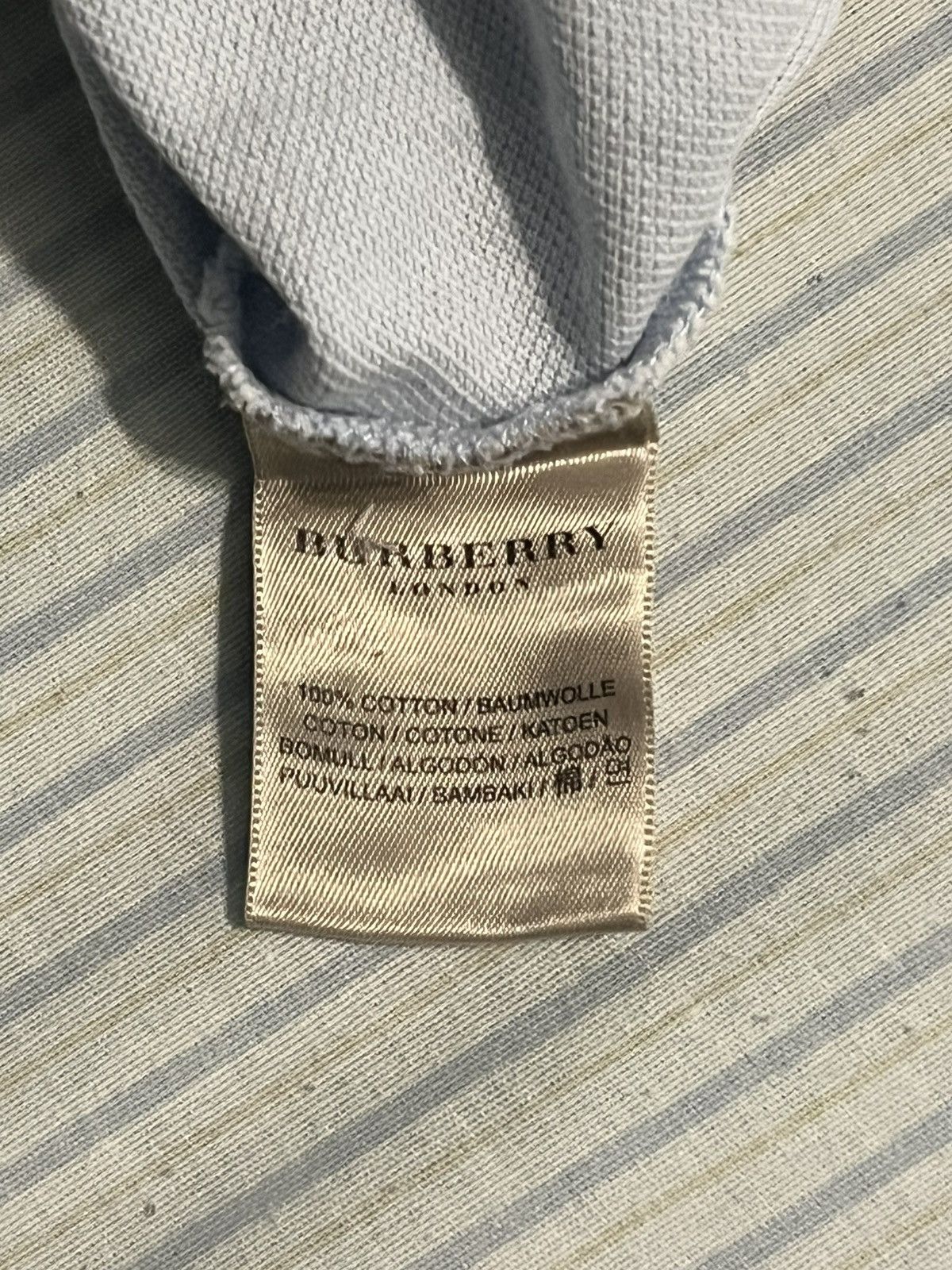 Burberry BURBERRY check collar cotton polo shirt Size US XL / EU 56 / 4 - 7 Thumbnail