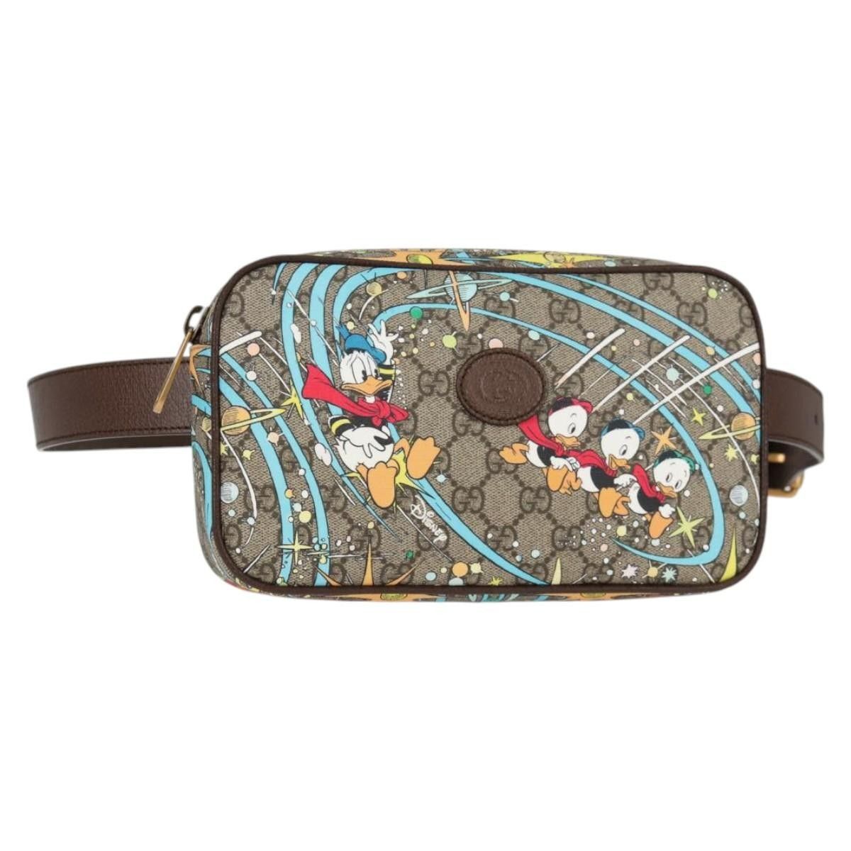 Gucci Disney Donald Duck Belt Bag Printed GG Coated Canvas