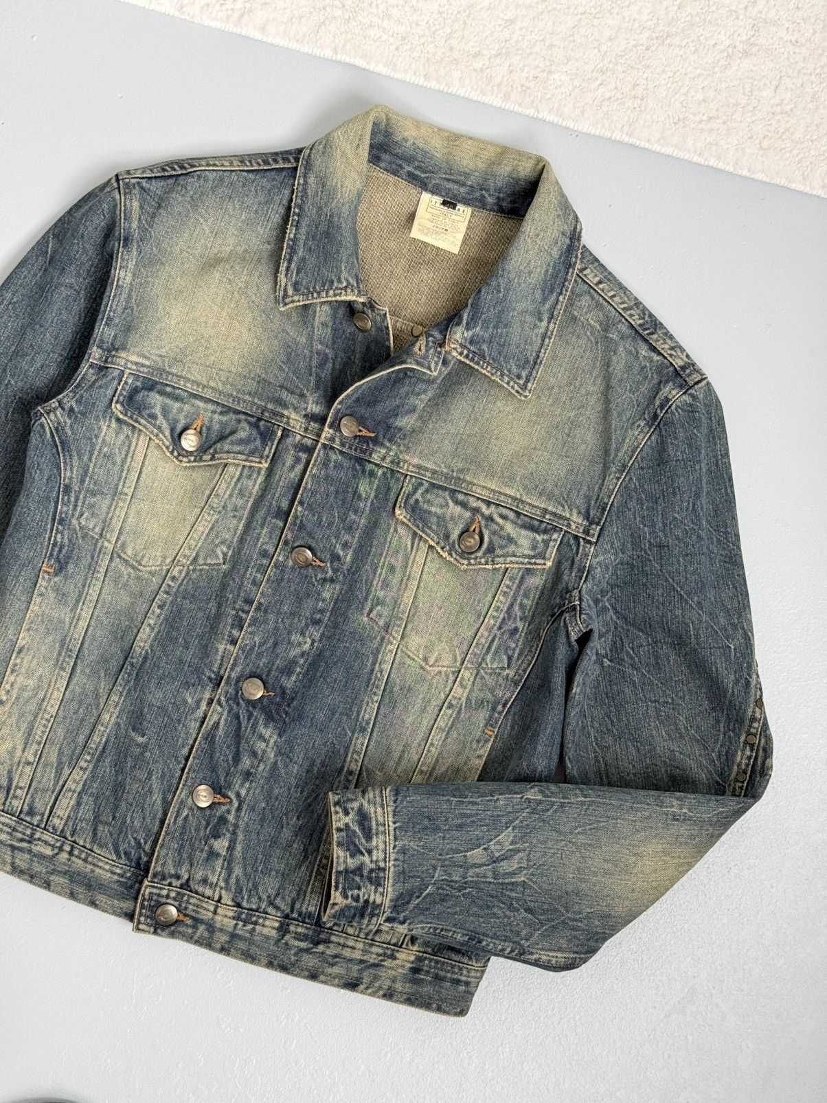 Just Cavalli ⚡SENDOFFER⚡Just Cavalli Roberto Cavalli Denim Trucker Jacket Size US M / EU 48-50 / 2 - 3 Thumbnail