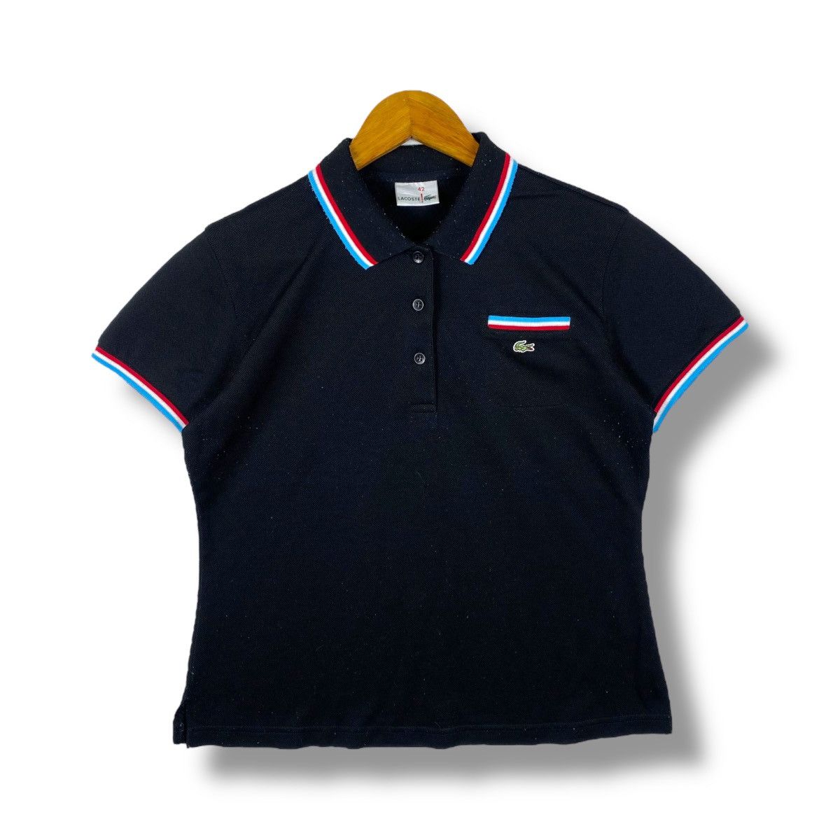 Lacoste × Vintage Vintage LACOSTE Twin Tipped Women Polo Shirt Size 42 Size US M / EU 48-50 / 2 - 1 Thumbnail