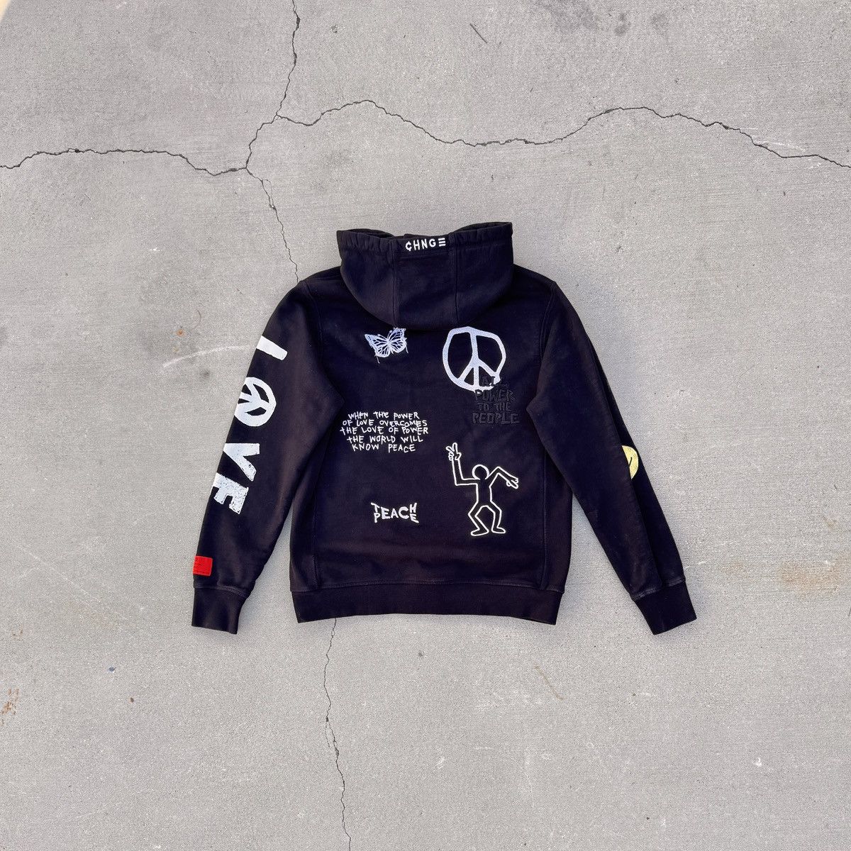 CHNGE × Vintage CHNGE Hoodie | Organic Cotton | Graphic Streetwear Size US M / EU 48-50 / 2 - 2 Thumbnail