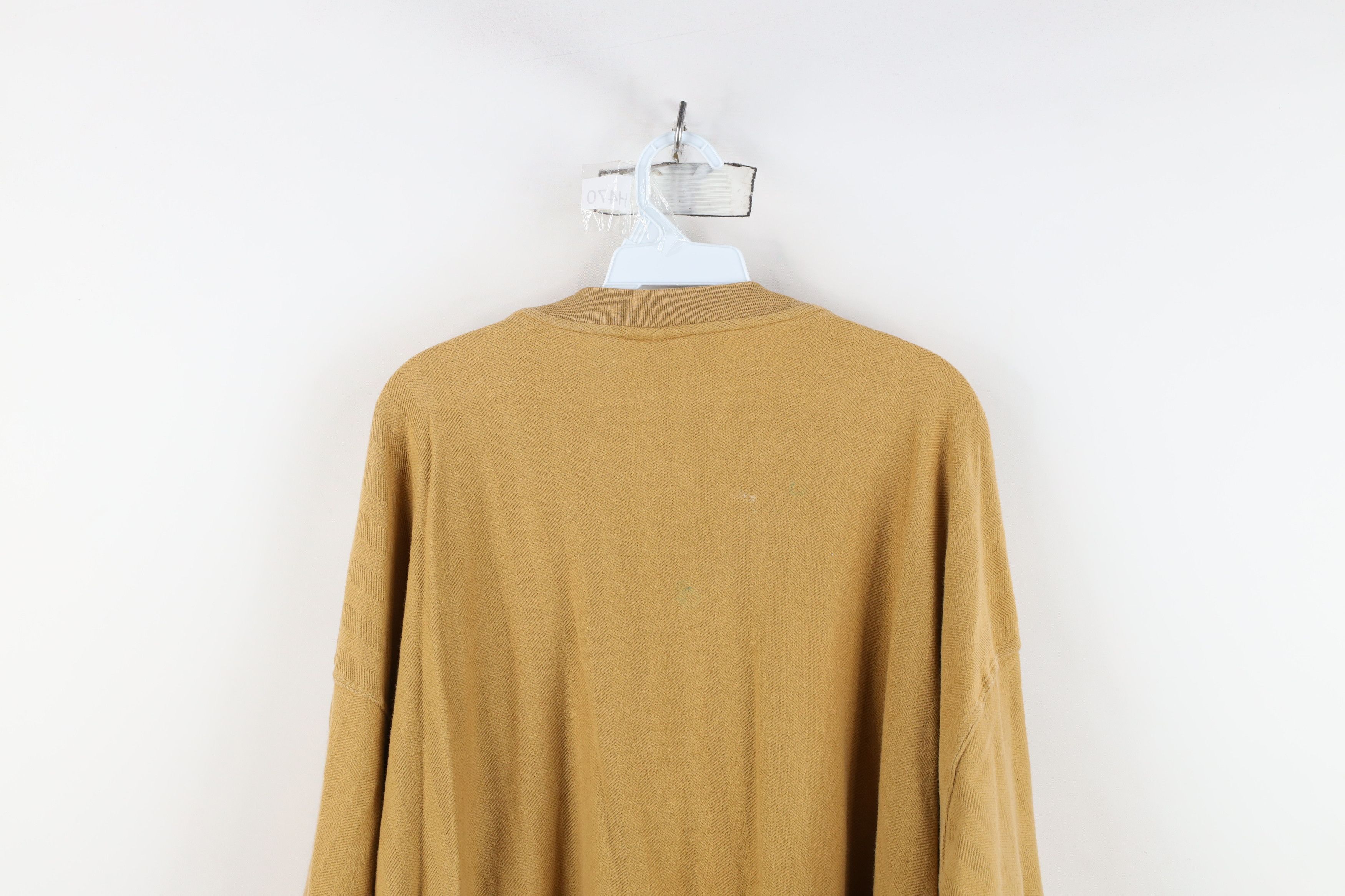 Carhartt Vintage 90s Carhartt Spell Out Herringbone Henley T-Shirt Size US XXL / EU 58 / 5 - 13 Thumbnail