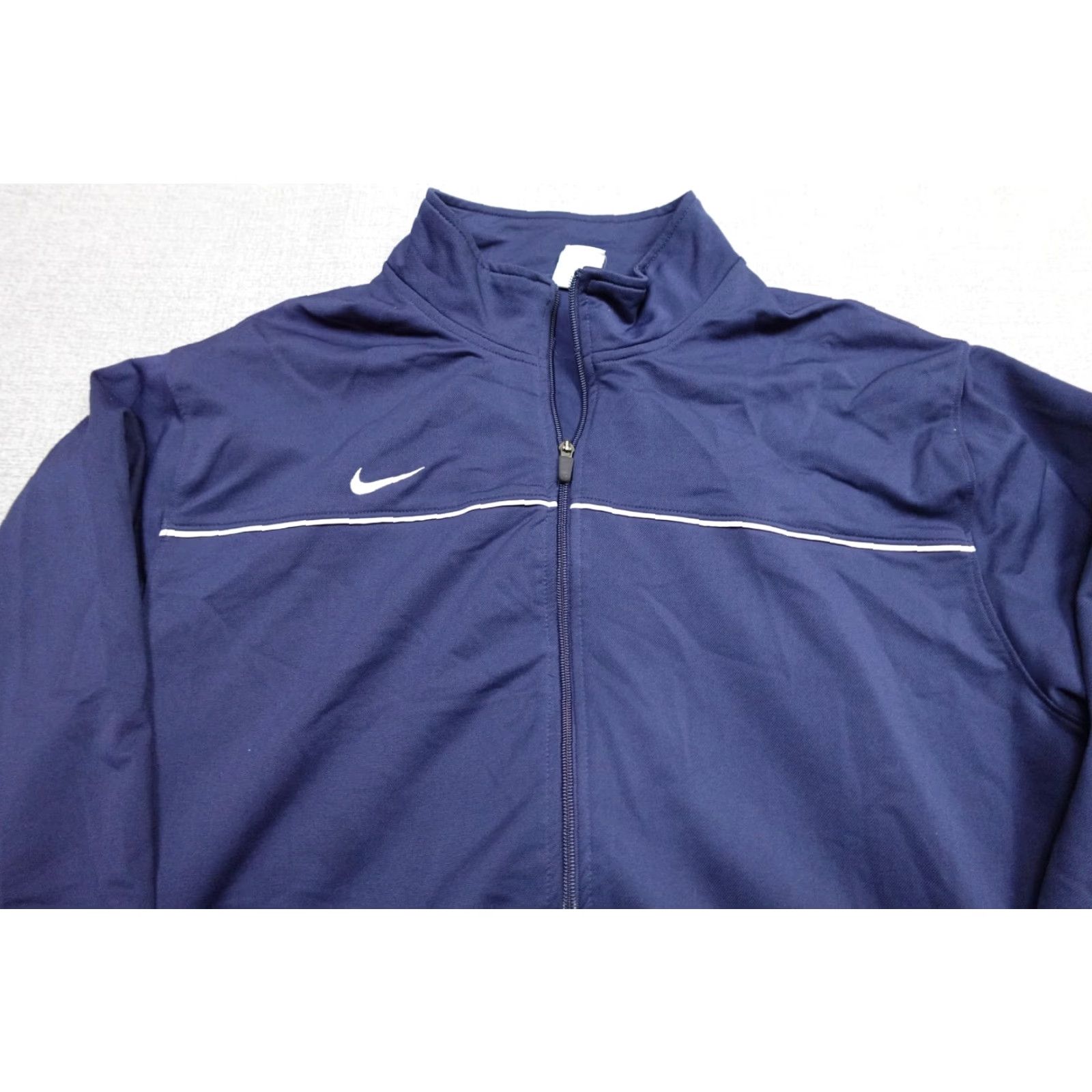 Nike Nike Dri-Fit Track Jacket Mens XL Blue Windbreaker Lightweight Swishy Logo Retro Athletic Jacket Mens XL Blue Nike Dri-Fit Windbreaker Size US XL / EU 56 / 4 - 2 Thumbnail