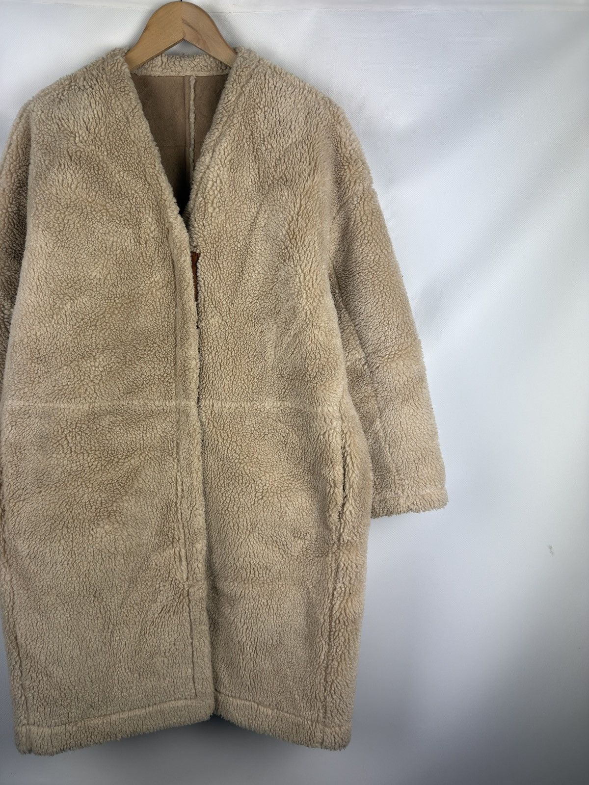 Designer × Japanese Brand Studio Tomboy Ladies Faux Shearling Japanese Coat Jacket Size L / US 10 / IT 46 - 3 Thumbnail