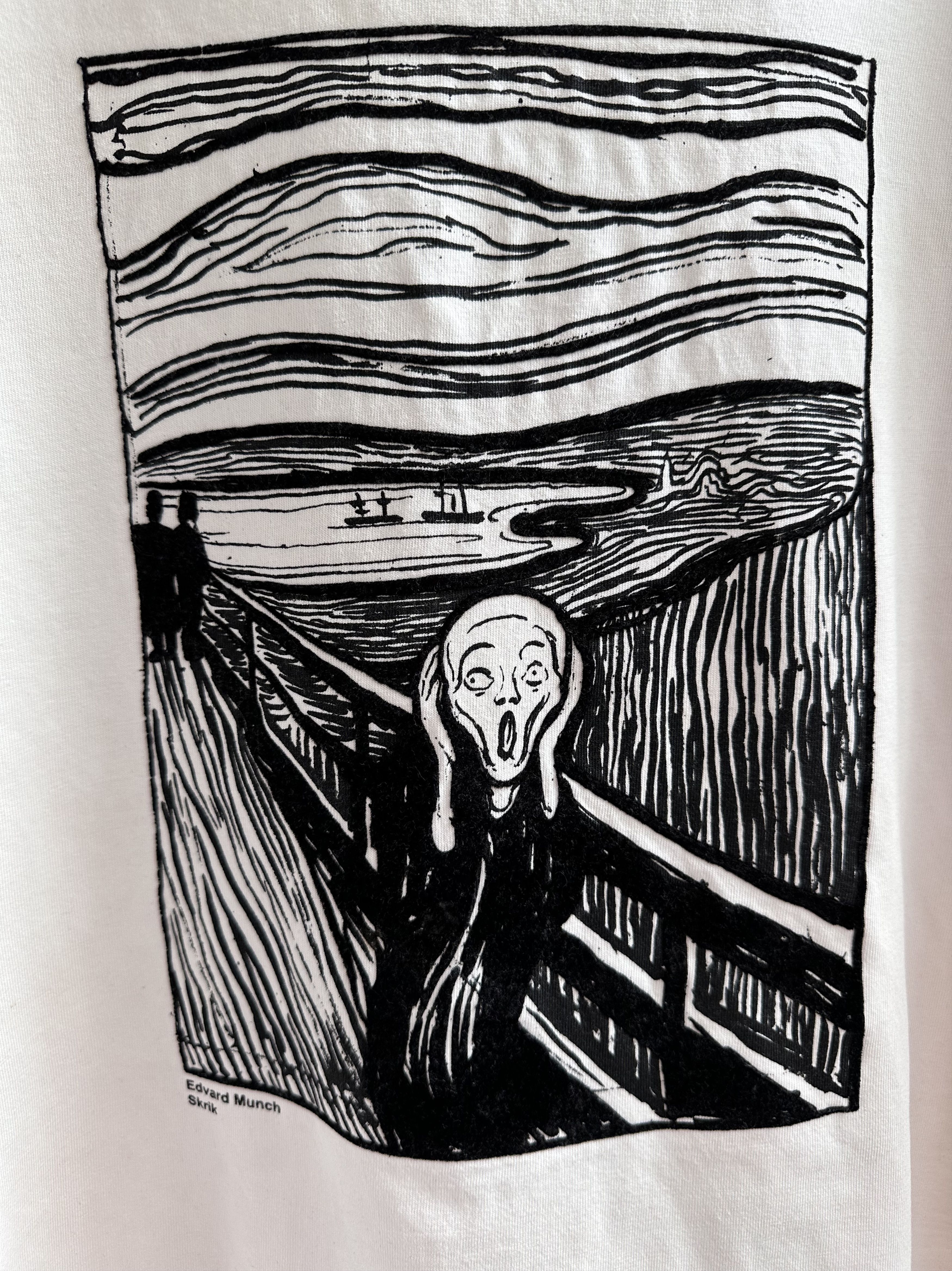 Vintage Vintage 90s Edvard Munch Scream Art T Shirt Size US XL / EU 56 / 4 - 3 Thumbnail