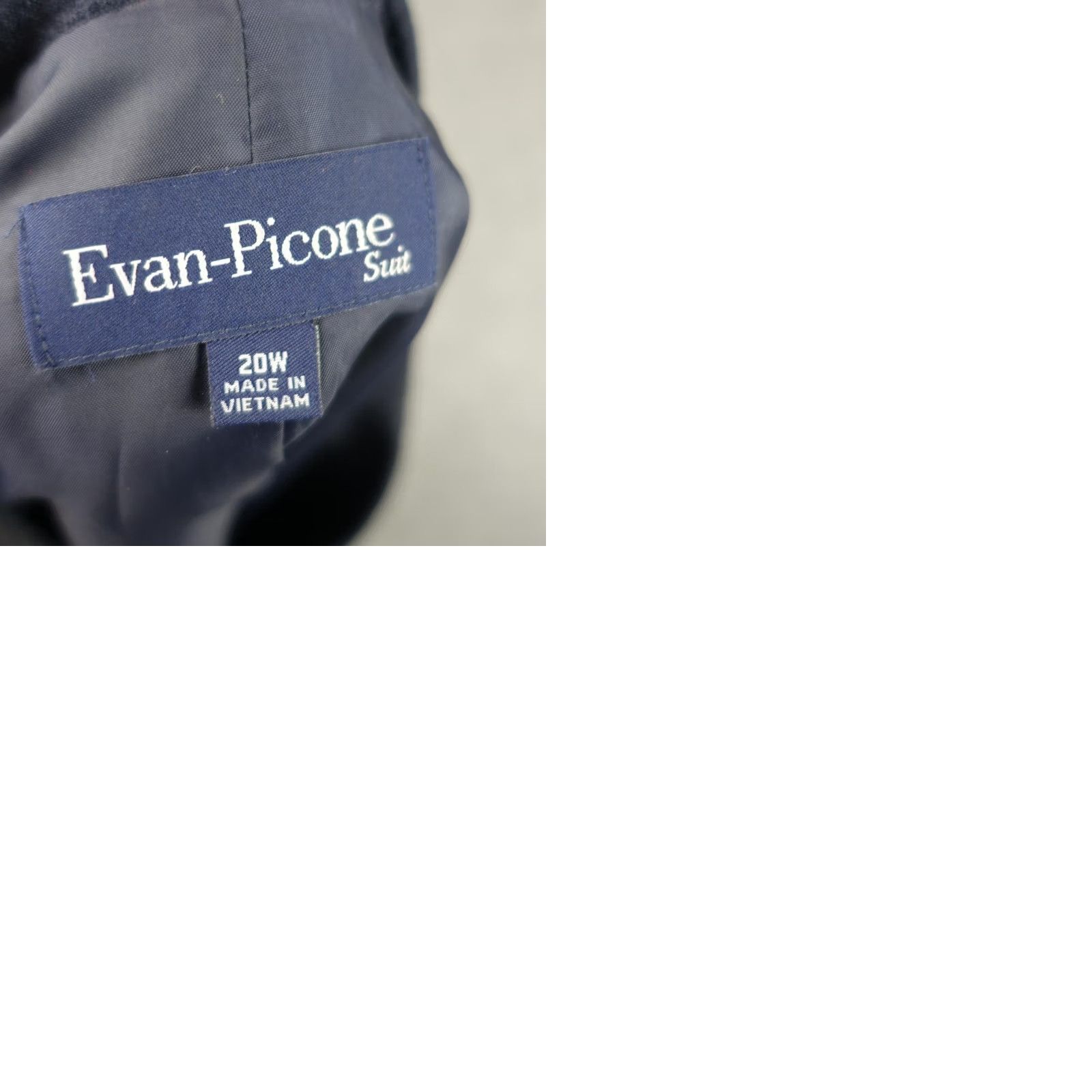 Evan Picone VINTAGE Evan Picone Blazer Jacket Womens 20W Navy Blue Textured Career Workwear Blazer Size 3XL / US 20-22 - 9 Thumbnail