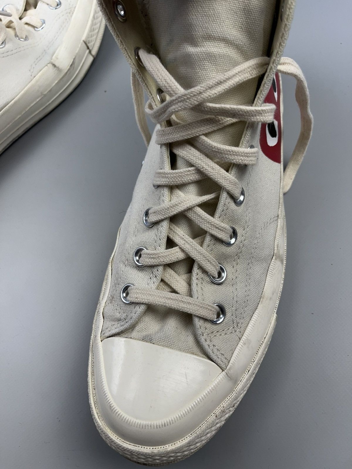 Comme des Garcons × Comme des Garcons PLAY × Converse Comme des Garçons PLAY x Converse High Steel Shoes CDG Size US 11 / EU 44 - 18 Thumbnail