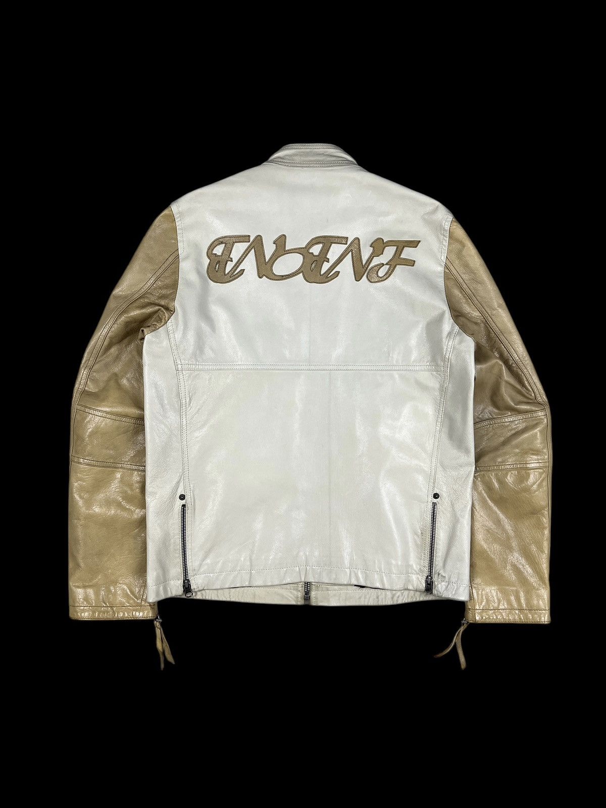 291295=Homme Vintage 291295 Homme Cafe Racer Leather Jacket Size US M / EU 48-50 / 2 - 2 Thumbnail