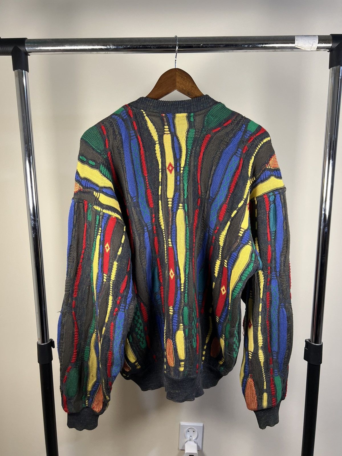 Carlo Colucci Carlo Colucci Vintage 90s 3D Knit Sweater Coogi Style Size US L / EU 52-54 / 3 - 6 Thumbnail