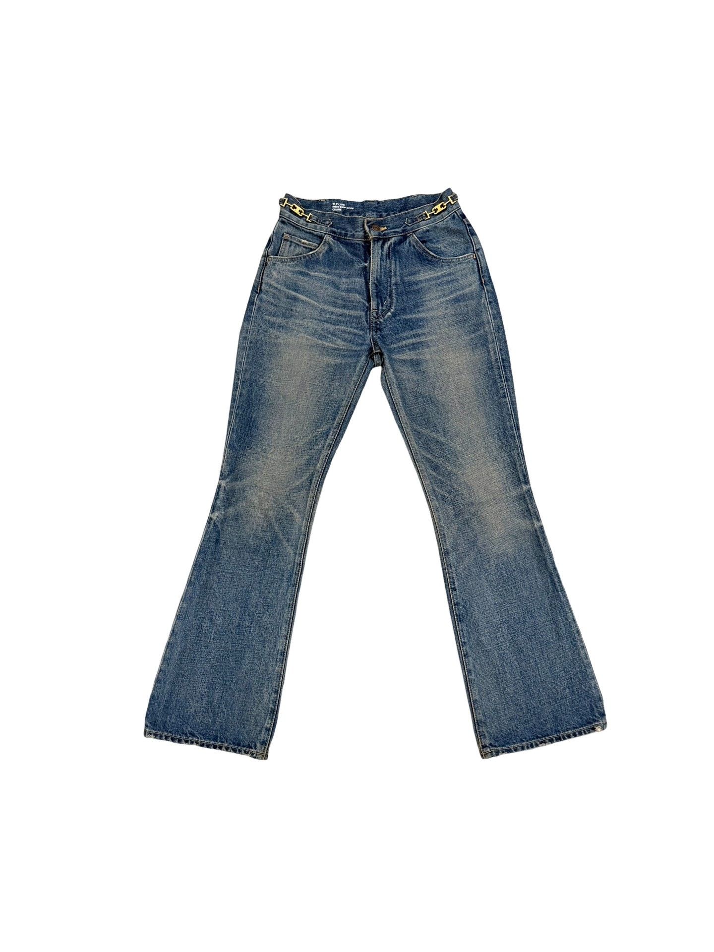 Celine Celine Triomphe Buckle Jeans Size 26 Size 26" / US 2 / IT 38 - 1 Thumbnail