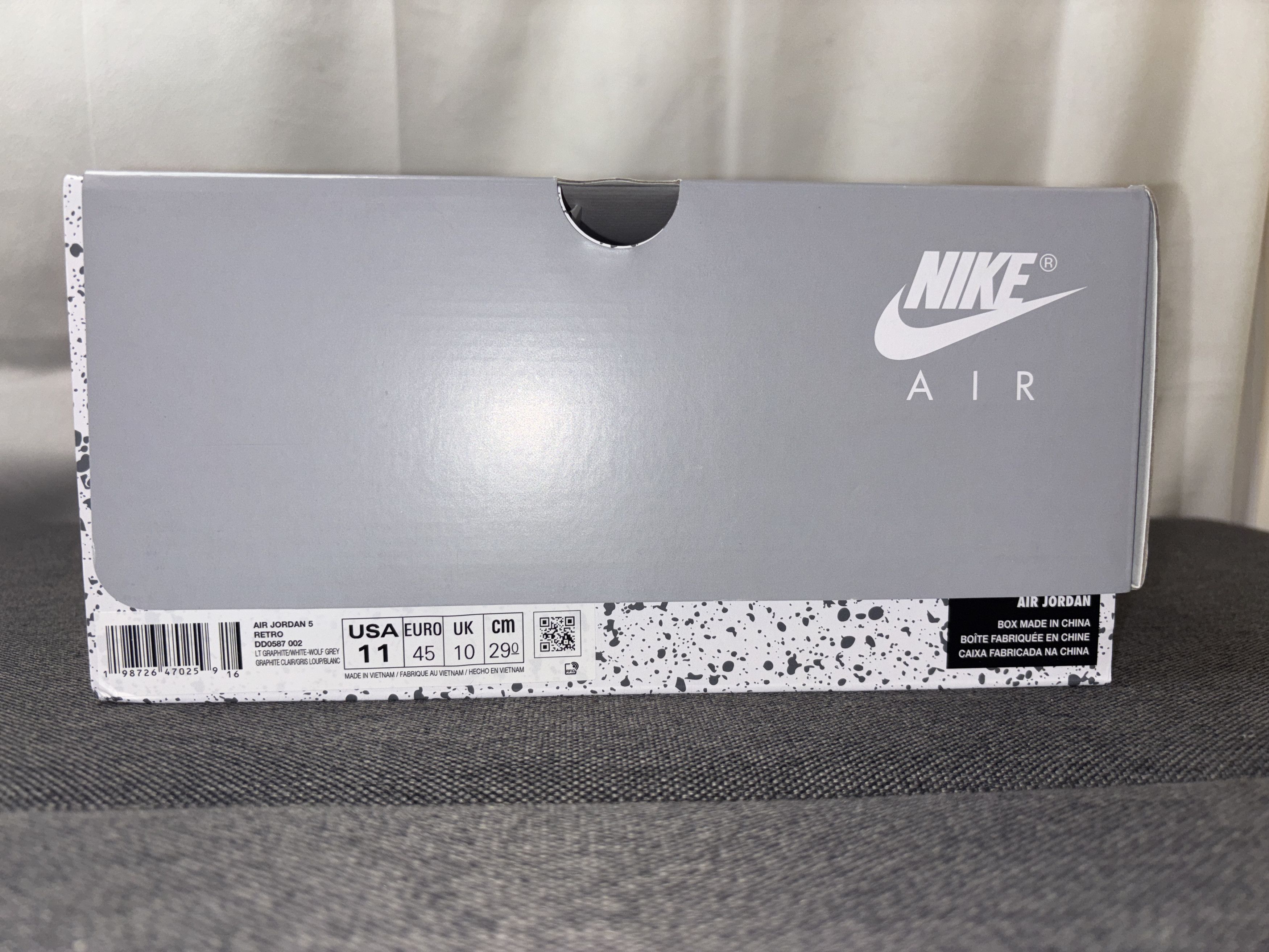 Nike Nike Air Jordan 5 Retro Wolf Grey (2026) Size 11 DD0587-002 Size US 11 / EU 44 - 2 Thumbnail
