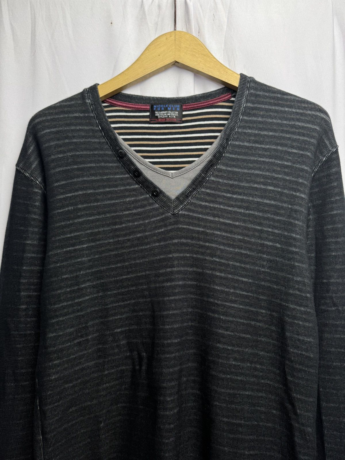 If Six Was Nine × Japanese Brand × Le Grande Bleu (L.G.B.) NCFM Nicole Striped Long Sleeve Japanese Size US M / EU 48-50 / 2 - 5 Thumbnail