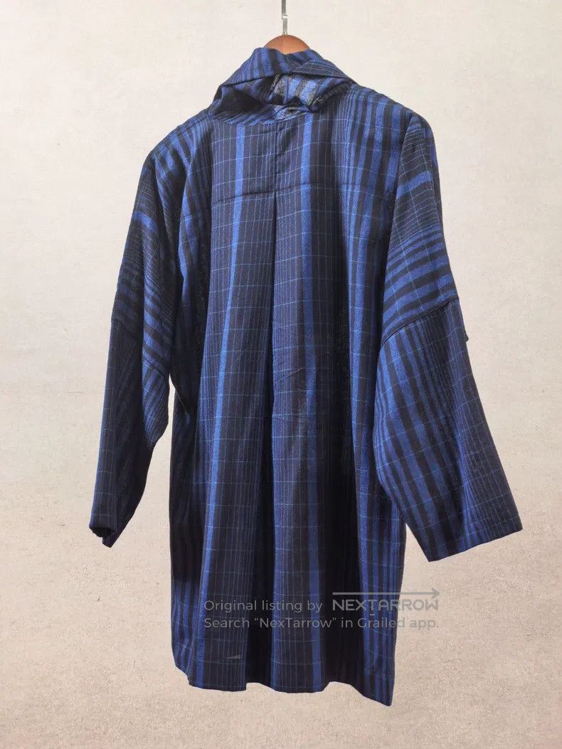 Issey Miyake Issey Miyake Pullover Blue Plaid Size US M / EU 48-50 / 2 - 4 Thumbnail