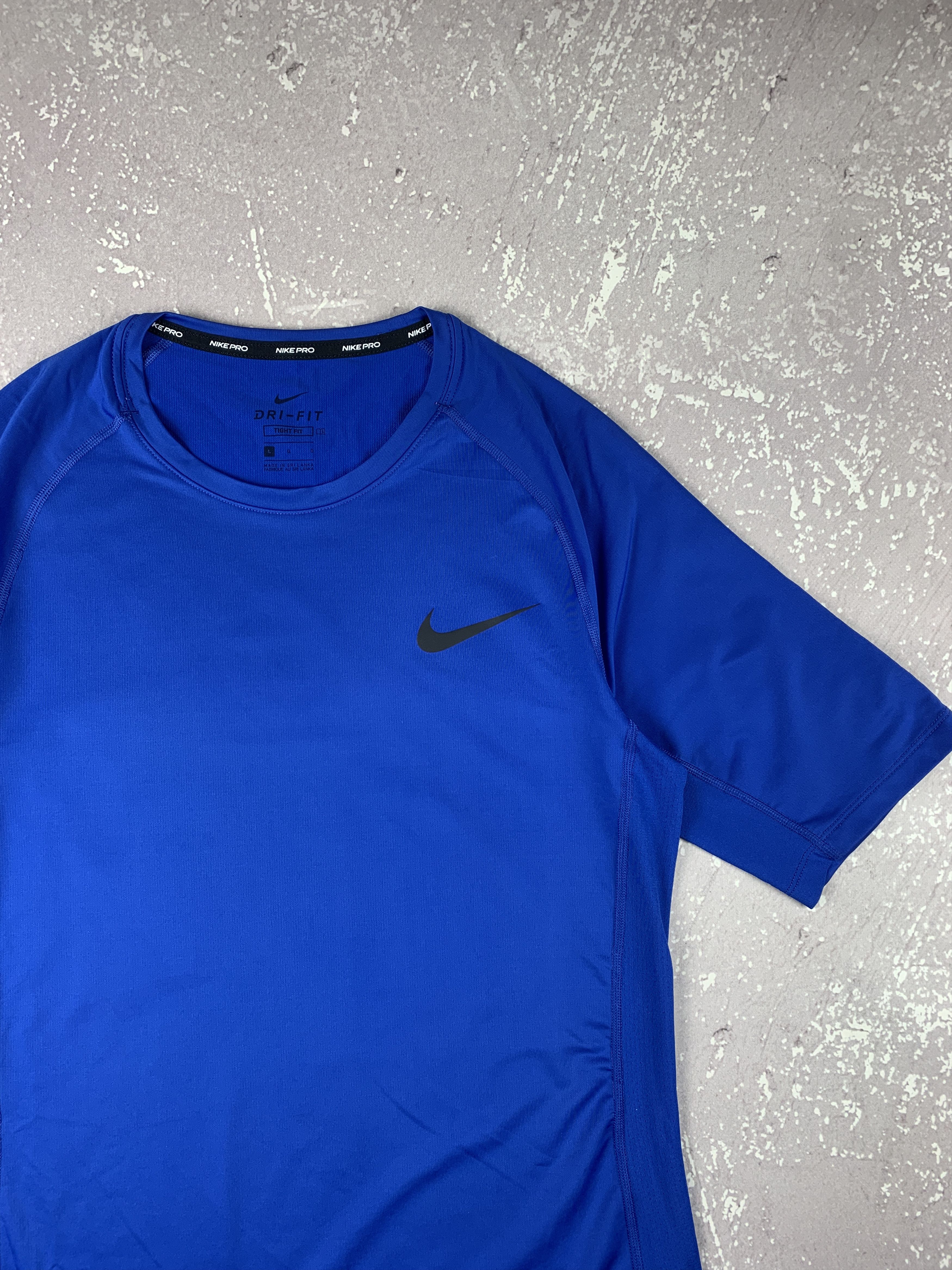 Nike Nike Pro combat Tight fit Blue Compression T Shirt Size US L / EU 52-54 / 3 - 2 Thumbnail