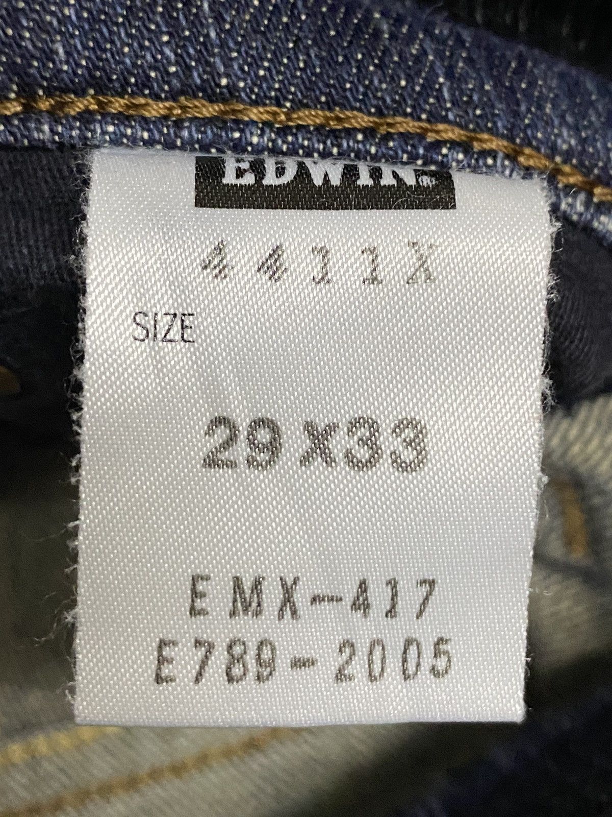 Edwin Vintage Japanese Brand Blue Distressed Flare Style Jeans Size 29" - 9 Thumbnail