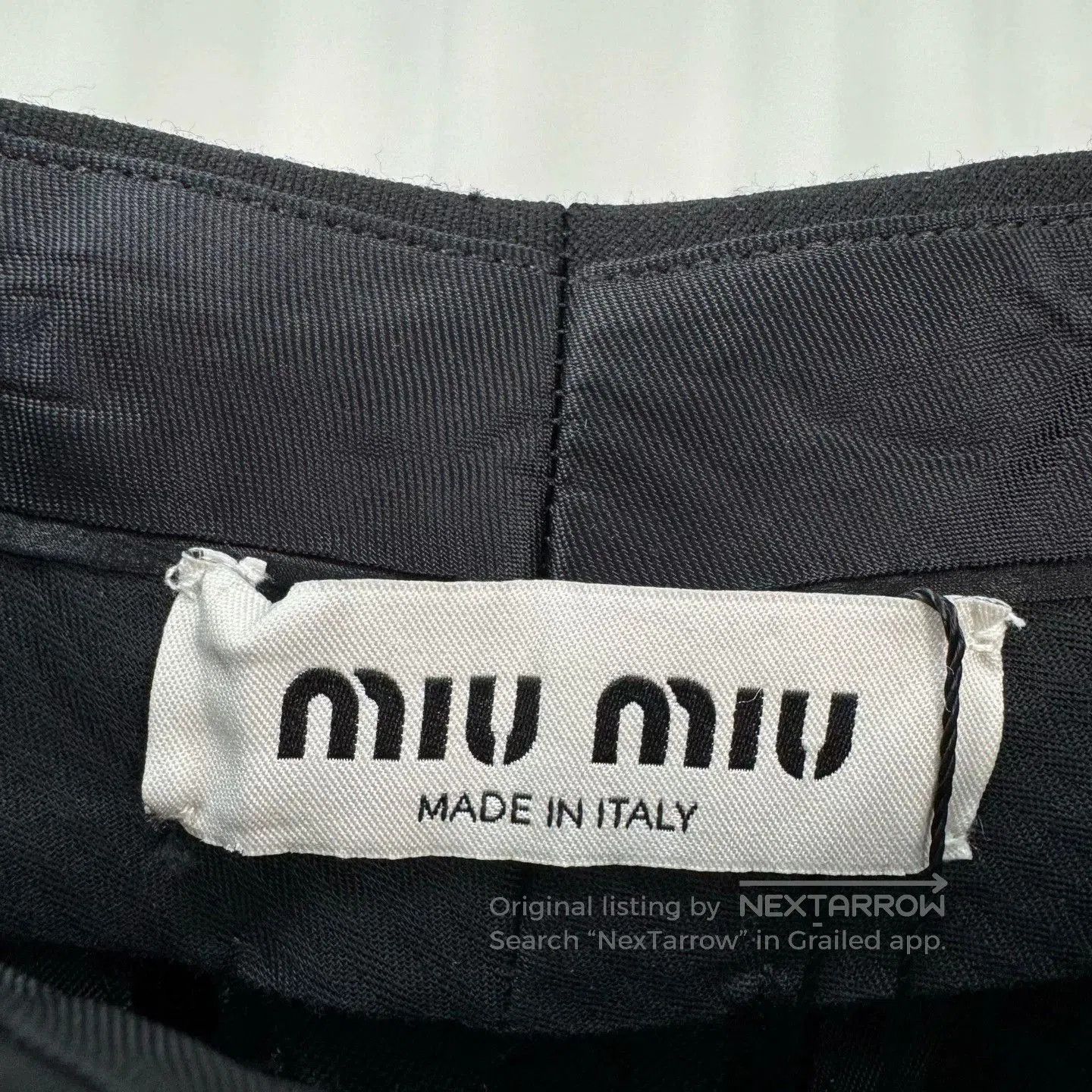 Miu Miu Miu Miu New Embroidered Wool Casual Pants. Size 37" - 6 Thumbnail