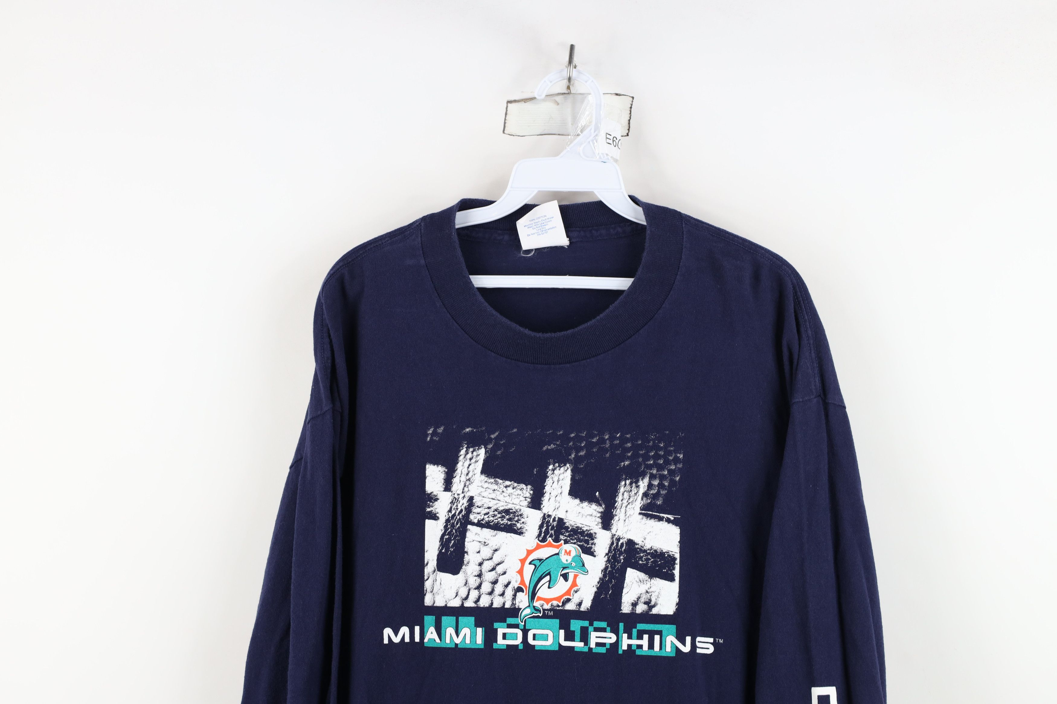 Majestic Vintage 90s Majestic Football Long Sleeve T-Shirt Blue USA Size US XL / EU 56 / 4 - 2 Thumbnail