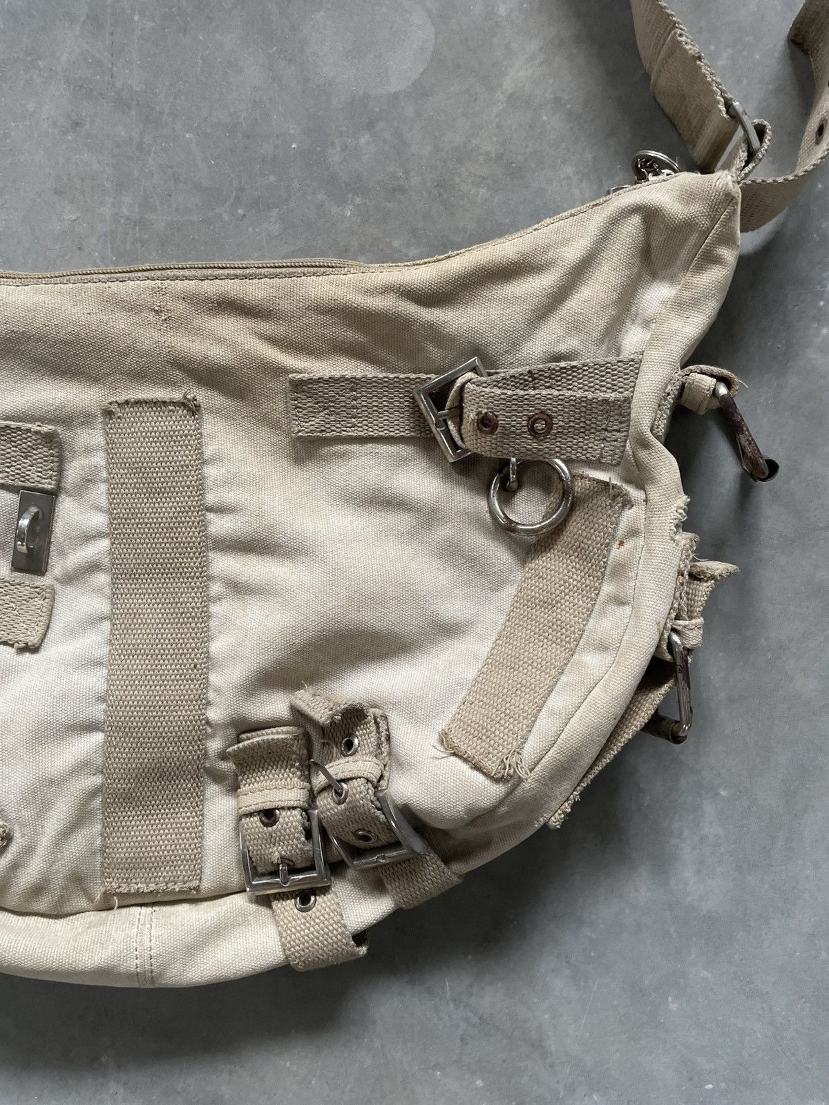 If Six Was Nine Sick Rare Military Multi Buckle Sling Bag Distressed Size ONE SIZE - 6 Thumbnail