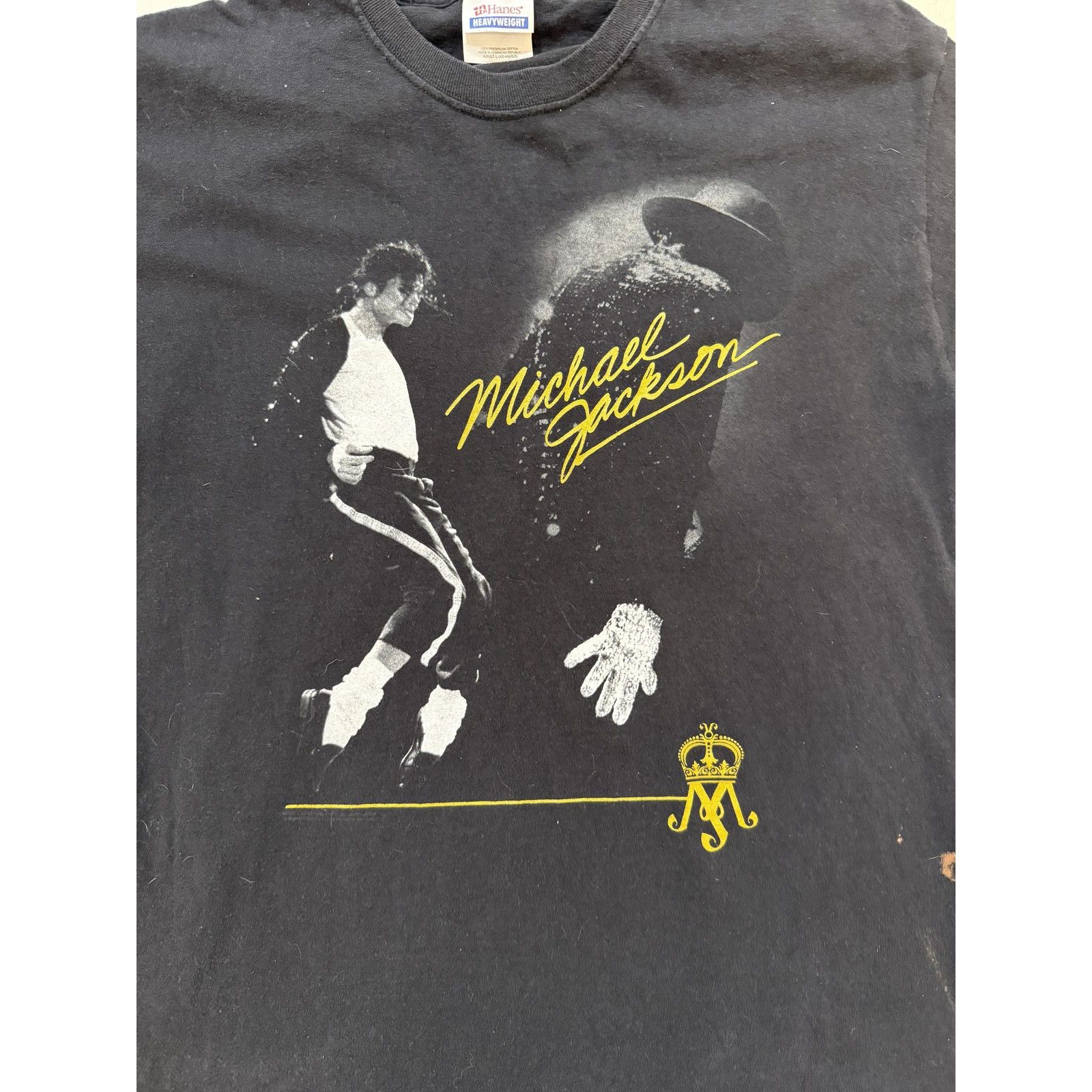 Hanes Vintage 90s Michael Jackson Shirt Mens MED King Of Pop Size US M / EU 48-50 / 2 - 2 Thumbnail