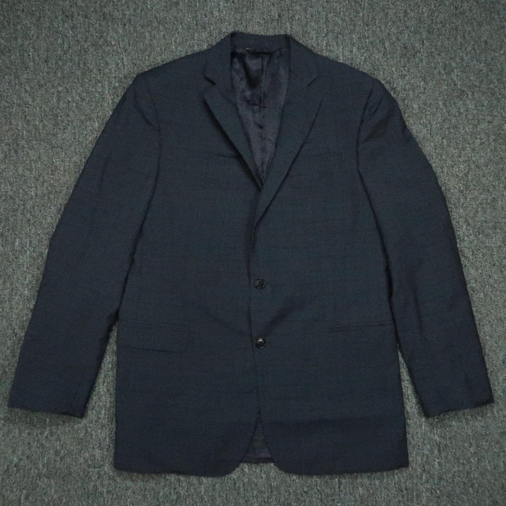 Brooks Brothers Brooks Brothers Blazer Mens 42L Blue Plaid Regent Fit Tollegno Wool Sport Coat Size 42R - 2 Thumbnail
