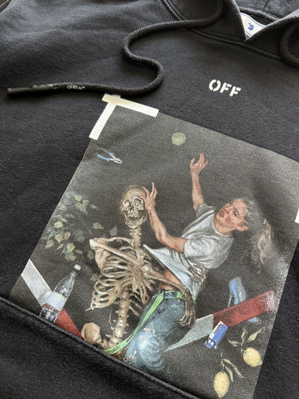 Off-White Off-White Pascal Skeleton Hoodie Black M Size US M / EU 48-50 / 2 - 4 Thumbnail