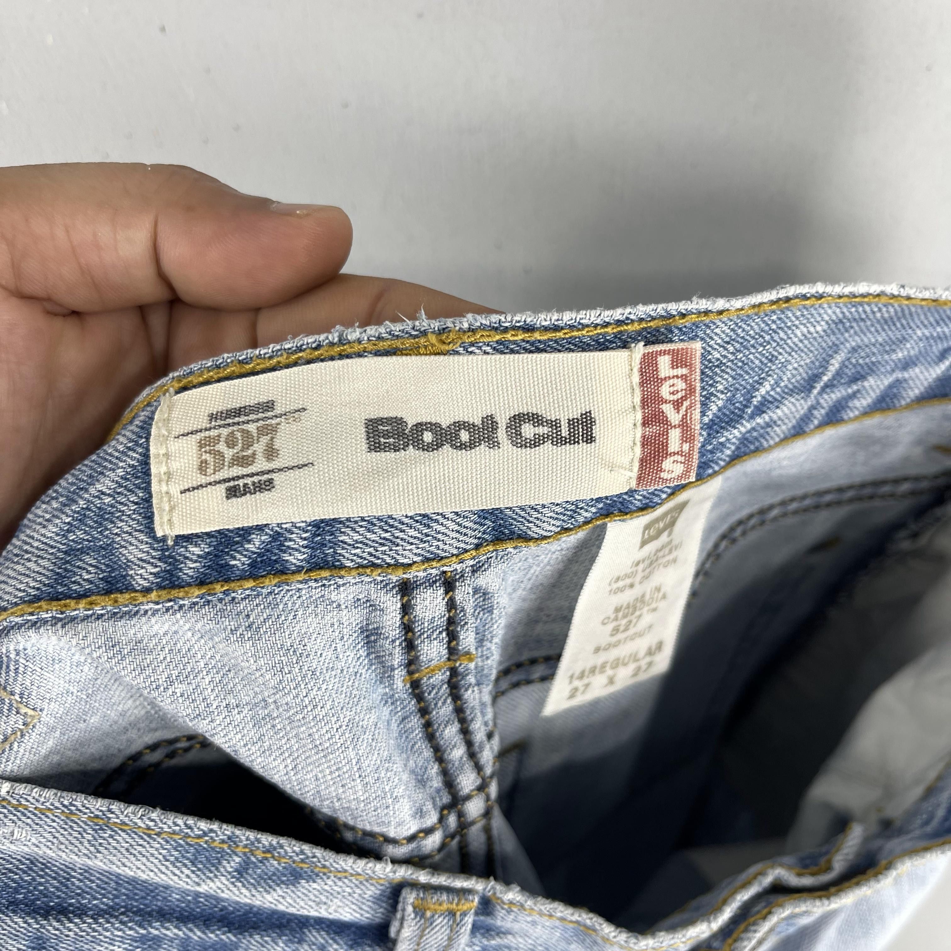Levi's × Vintage Size 28 Vintage Distressed Levis 527 Slim Bootcut Jeans Size 28" / US 6 / IT 42 - 5 Thumbnail