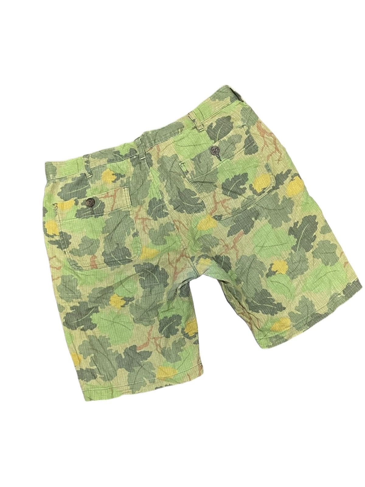 Japanese Brand Mitchell Camouflage Japanese Bliss Point Distressed Shorts Size US 33 - 6 Thumbnail