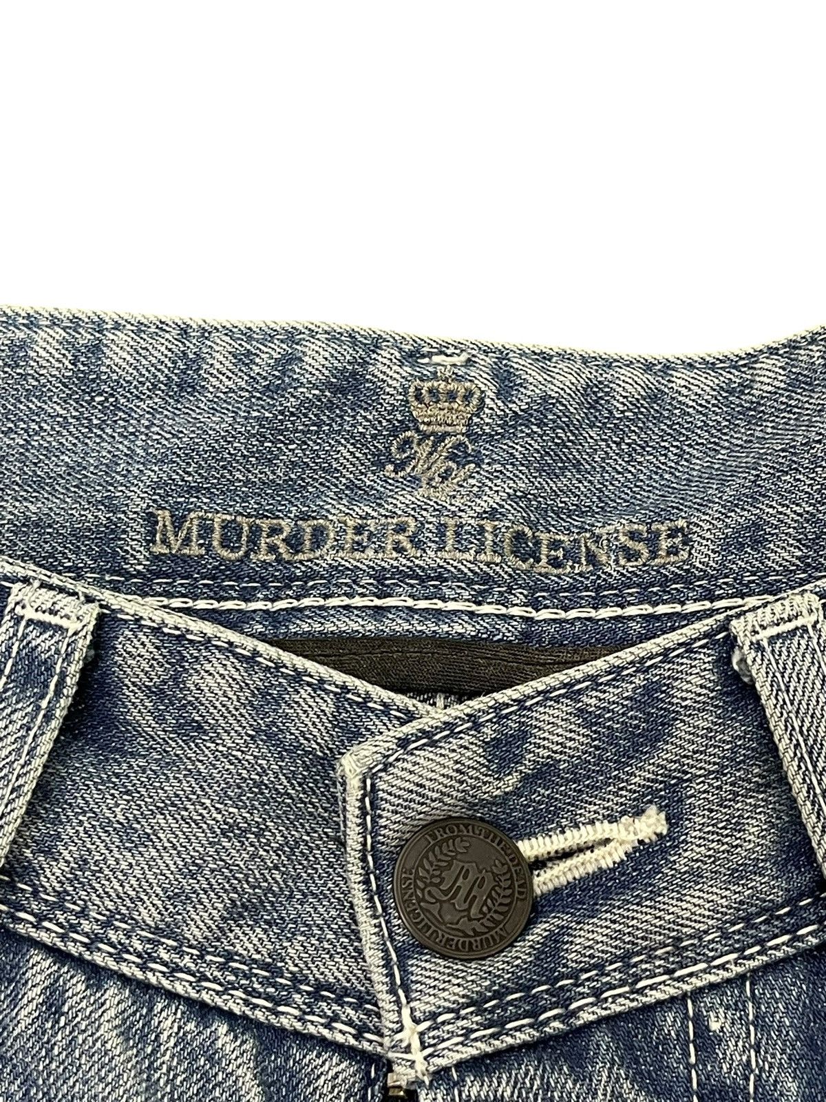 Japanese Brand Flare Jeans Murder License Honeycomb Loe Rise Boot Cut 1🟦6 Size US 28 / EU 44 - 9 Thumbnail