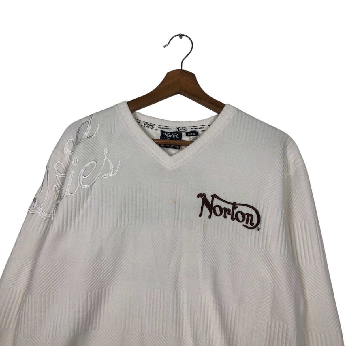 Japanese Brand Vintage Sweatshirt Norton Big Logo Design Biker Punk Design Size US L / EU 52-54 / 3 - 9 Thumbnail