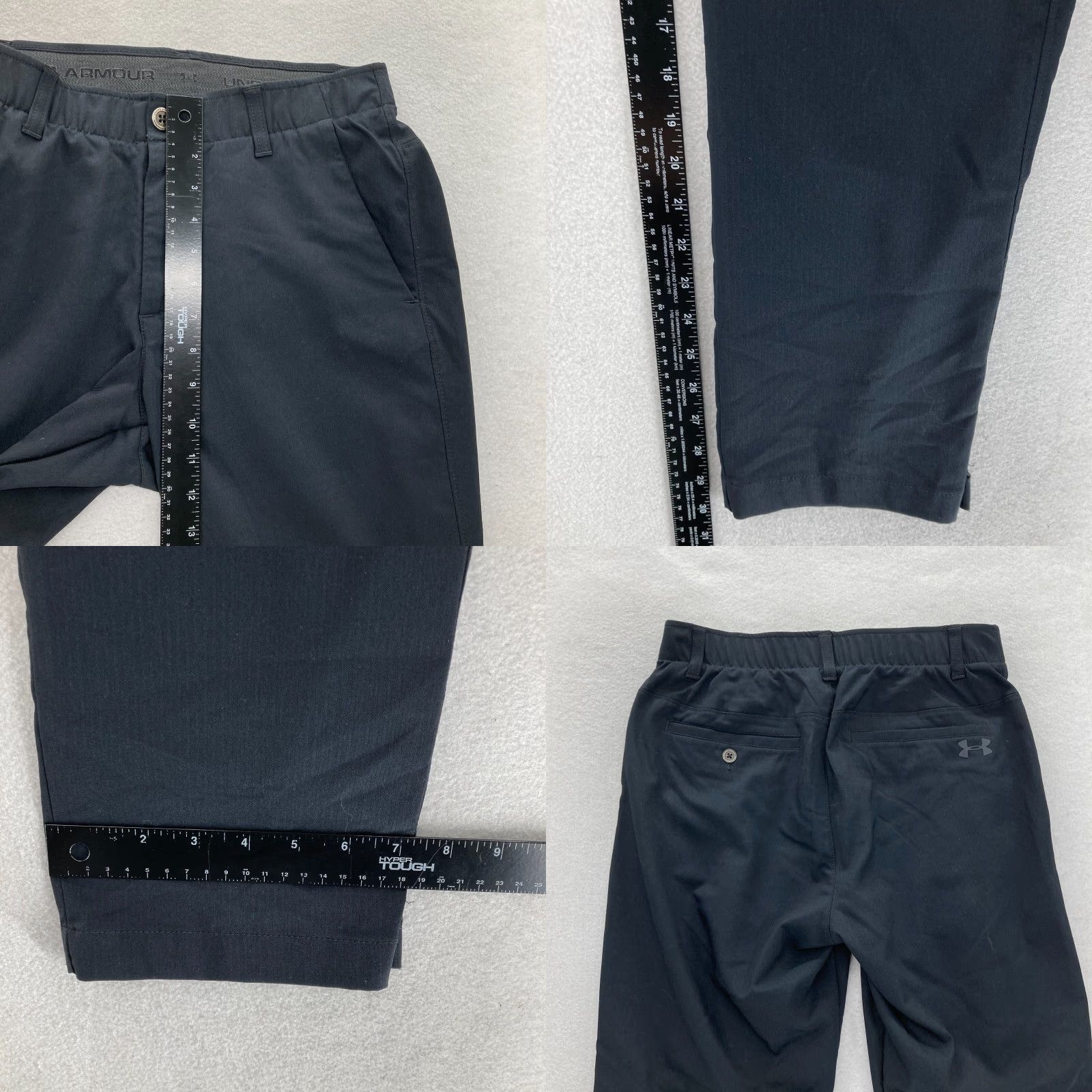 Under Armour Under Armour Showdown Vented Golf Pant Mens 30x30 Black Stretch Quick Dry Preppy Chino Pants Mens Regular Black Size US 30 / EU 46 - 8 Thumbnail