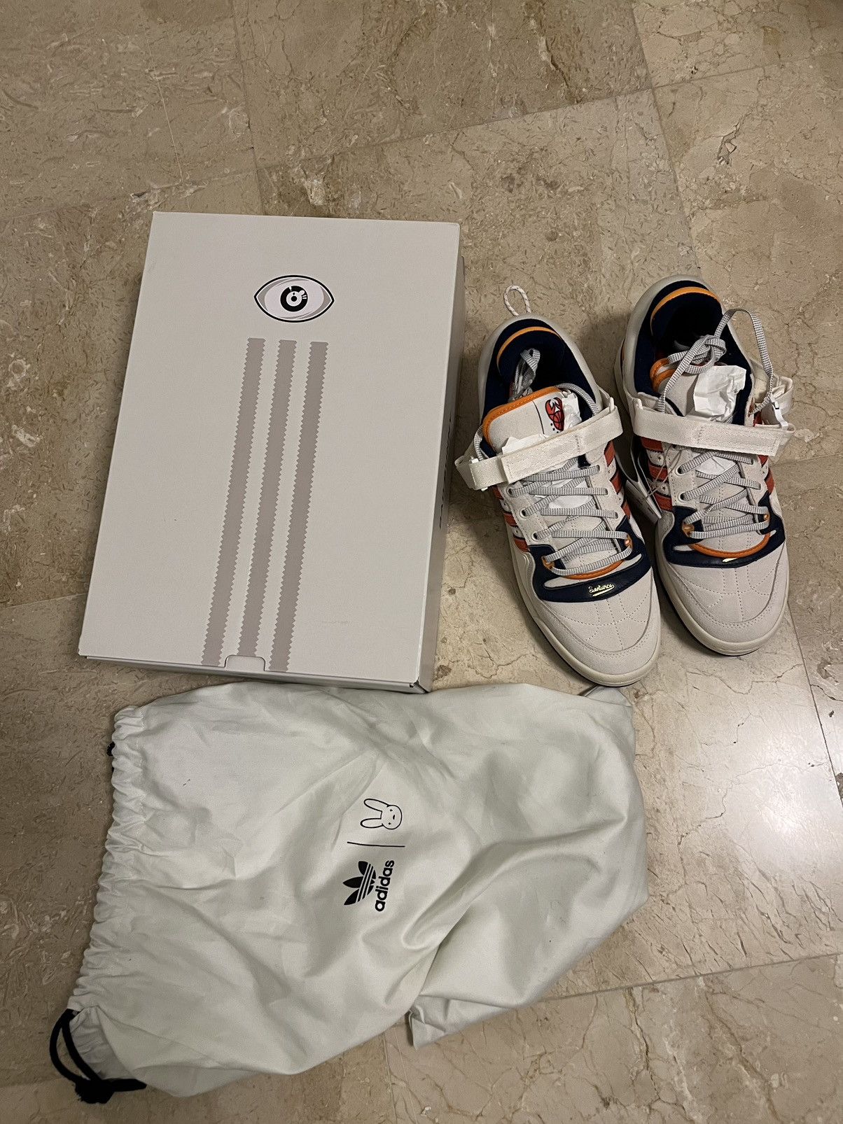 Adidas Adidas Forum Bad Bunny Cangrejeros Size US 10.5 / EU 43-44 - 2 Thumbnail