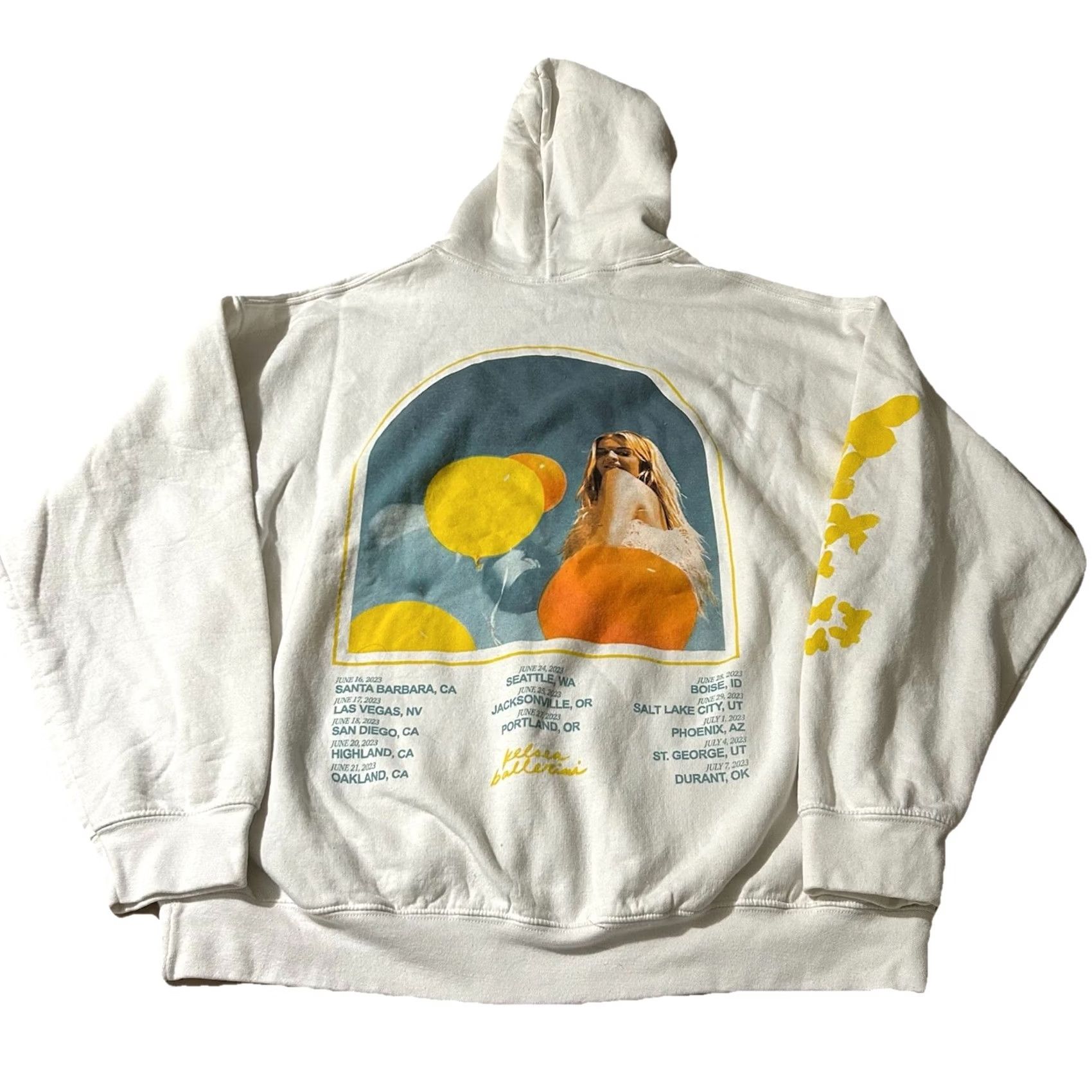 Vintage Kelsea Ballerini Heartfirst Tour Hoodie White XL Women Pullover Activewear Size XL / US 12-14 / IT 48-50 - 2 Thumbnail