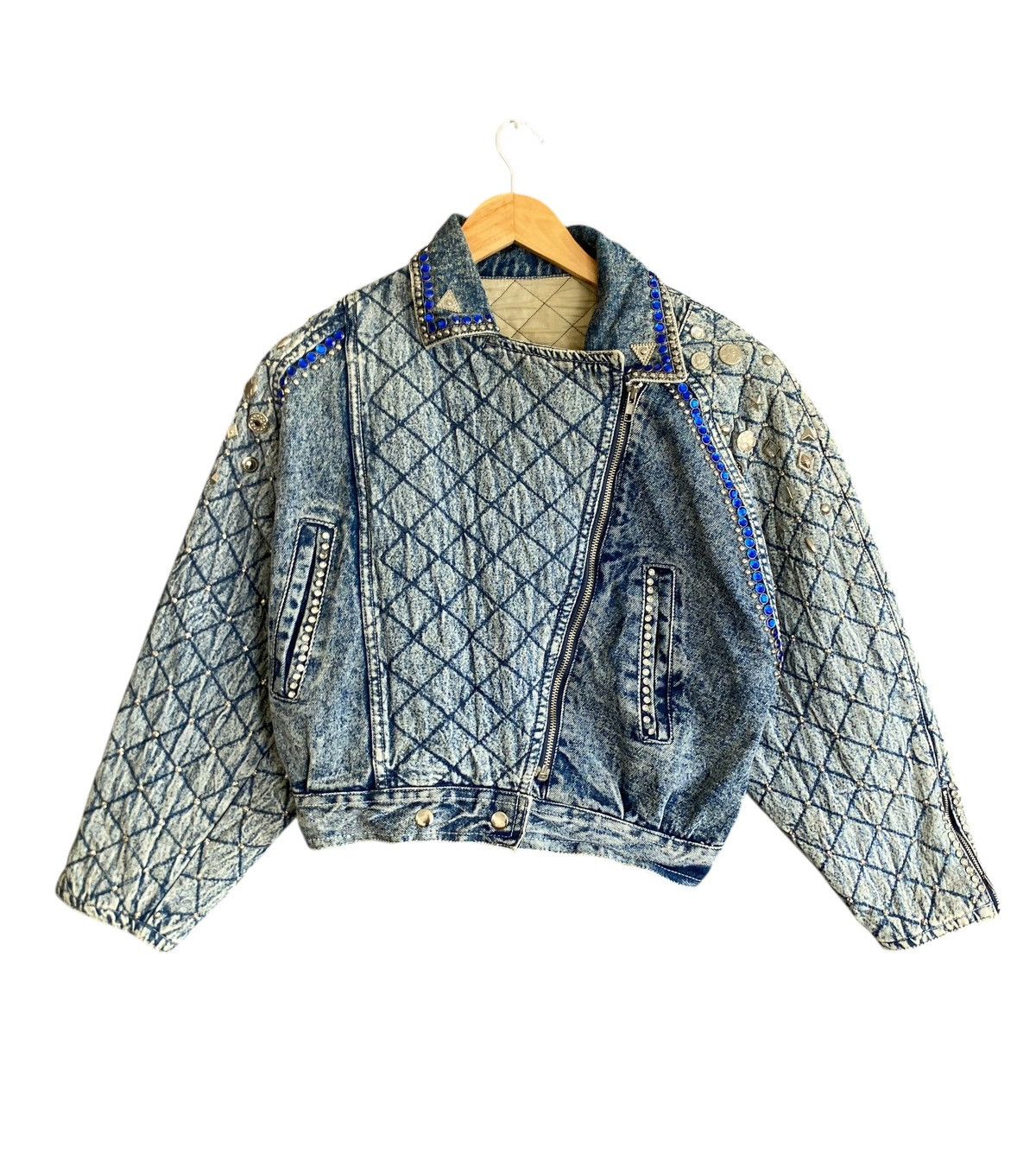 Japanese Brand Vintage Japanese Brand Double Collar Denim Jacket 1990s Size US M / EU 48-50 / 2 - 1 Thumbnail