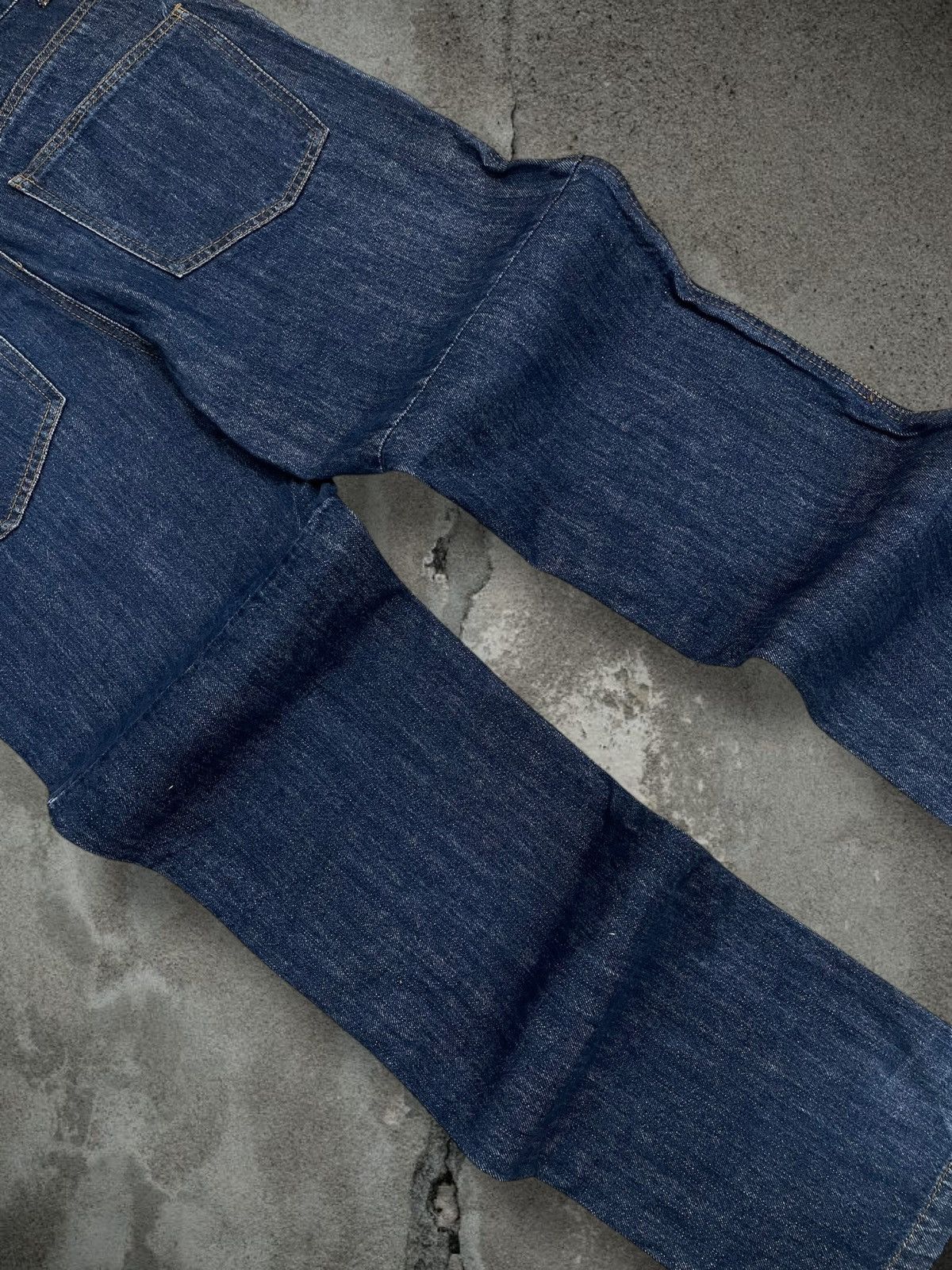 Japanese Brand Vintage Og Japan Designer Hanjiro Harajuku Double Knee Denim Size US 32 / EU 48 - 13 Thumbnail