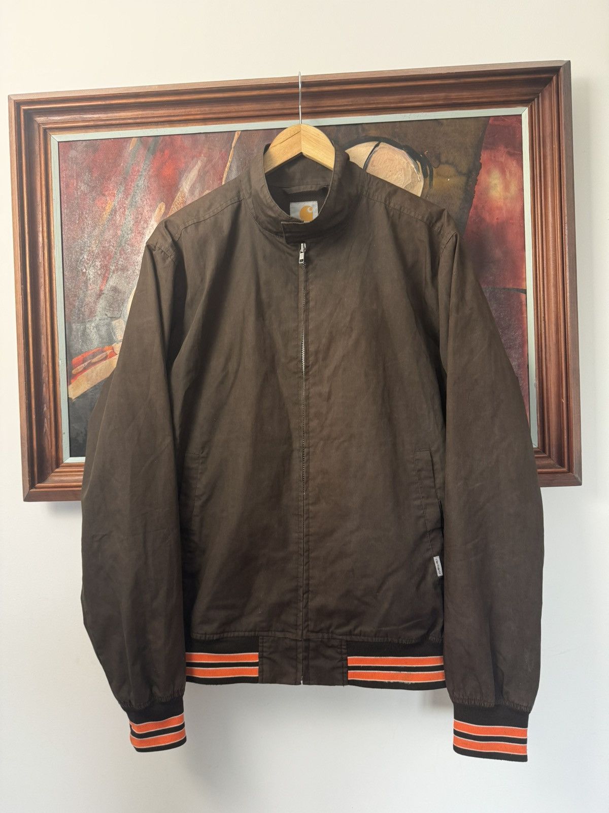 Carhartt Carhartt Jacket Basic Hype Skate Rare Brown Color Orange Size US M / EU 48-50 / 2 - 1 Thumbnail