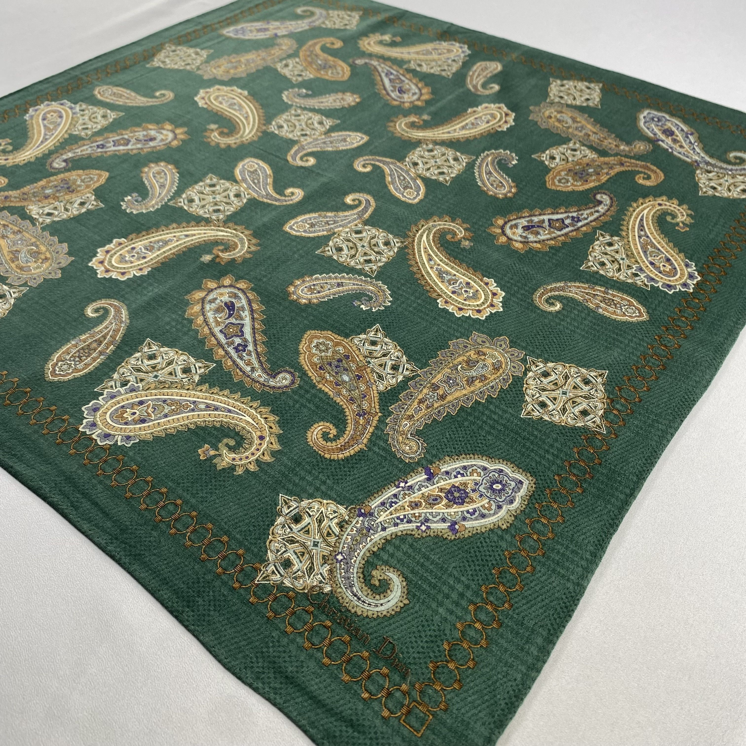 Vintage Christian Dior Monsieur Handkerchief / Neckerchief-P1331 Size ONE SIZE - 2 Thumbnail
