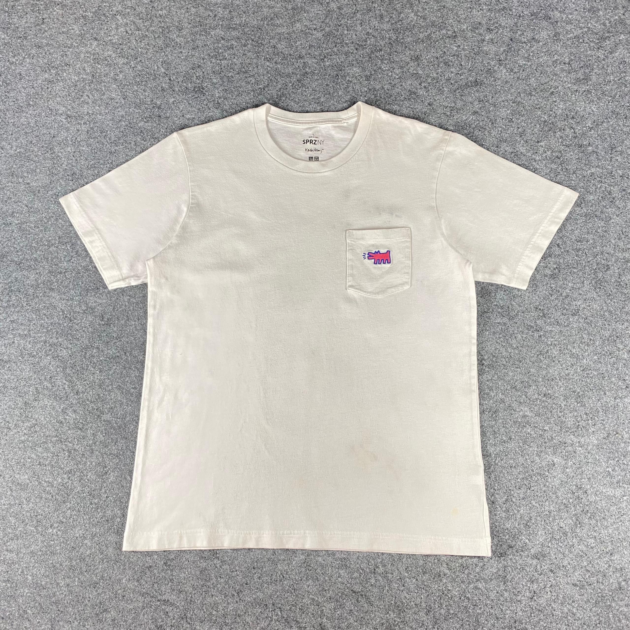 Keith Haring Vintage Keith Haring Single Pocket Tshirt Size US M / EU 48-50 / 2 - 1 Thumbnail