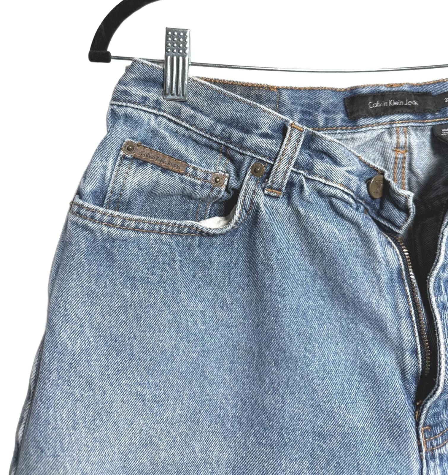 Calvin Klein Vintage 2000s Calvin Klein Blue Denim Jean Shorts Size US 33 - 5 Thumbnail